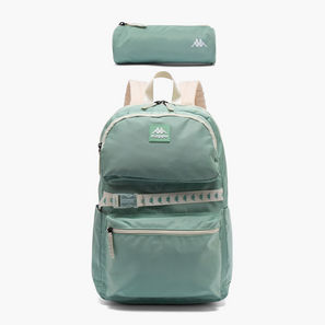 طقم شنطة ظهر مدرسية سادة ومقلمة قطعتين للأطفال بعمر 13 سنة فما فوق من كابا-school-bagsandbackpacks-image-1
