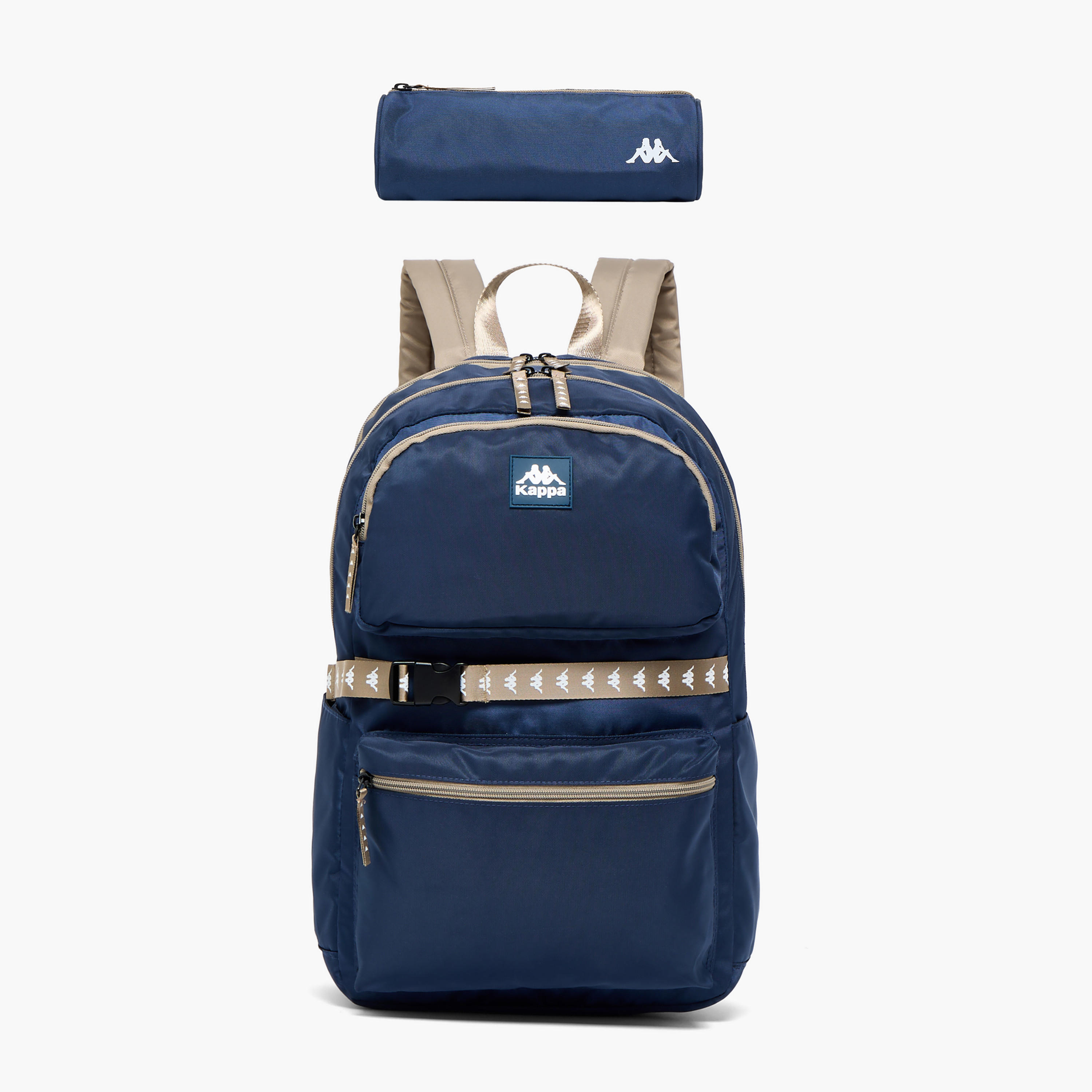 Kappa Solid 2-Piece School Backpack Set for Kids 13 Years+ with Pencil Pouch-school-bagsandbackpacks-backpacks-image-1