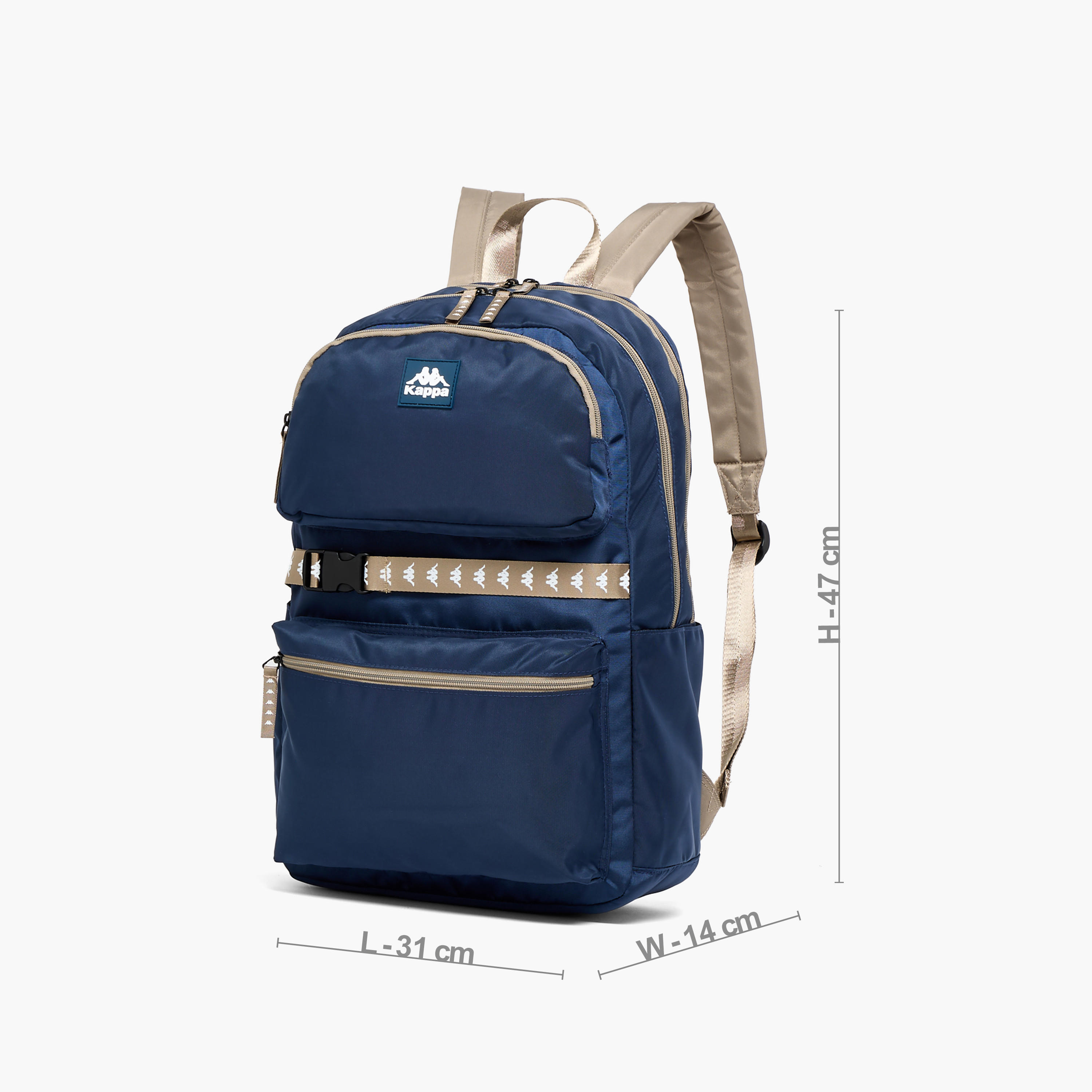 Kappa Solid 2-Piece School Backpack Set for Kids 13 Years+ with Pencil Pouch-school-bagsandbackpacks-backpacks-image-7