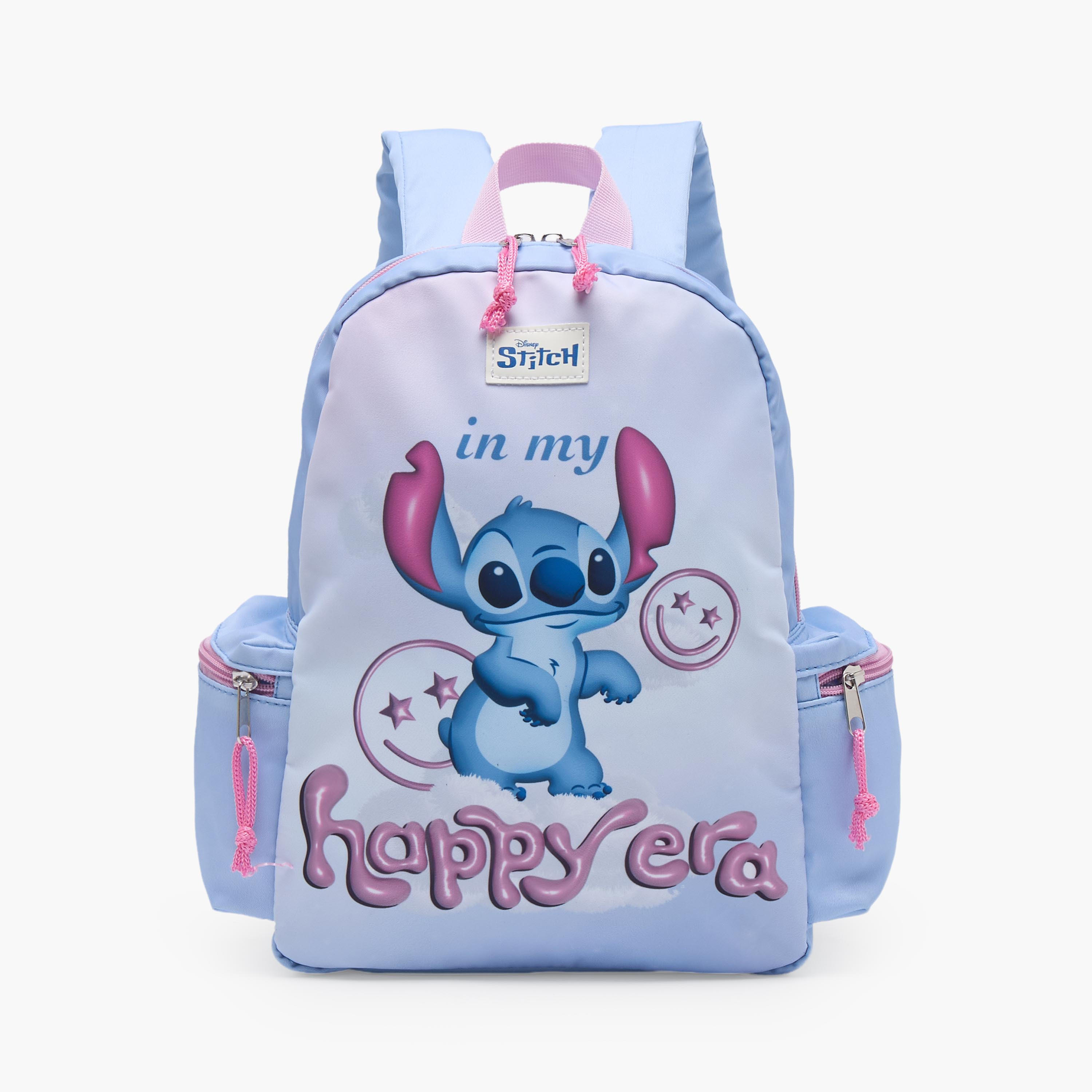 Disney Stitch Print School Backpack for Girls 13 Years+ with Adjustable Shoulder Straps - 17 inches-school-bagsandbackpacks-trolleybags-image-1