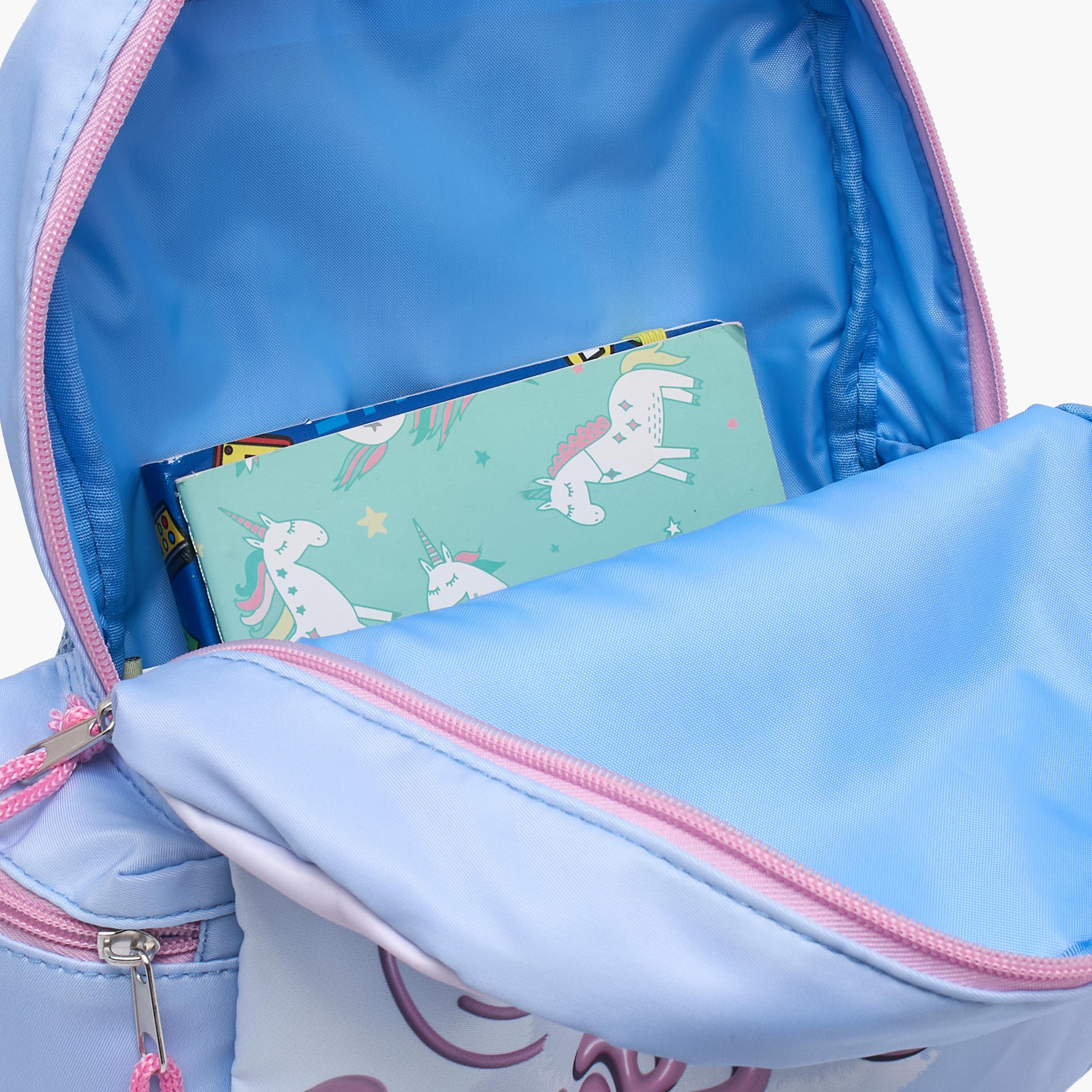 Disney Stitch Print School Backpack for Girls 13 Years+ with Adjustable Shoulder Straps - 17 inches-school-bagsandbackpacks-trolleybags-image-5