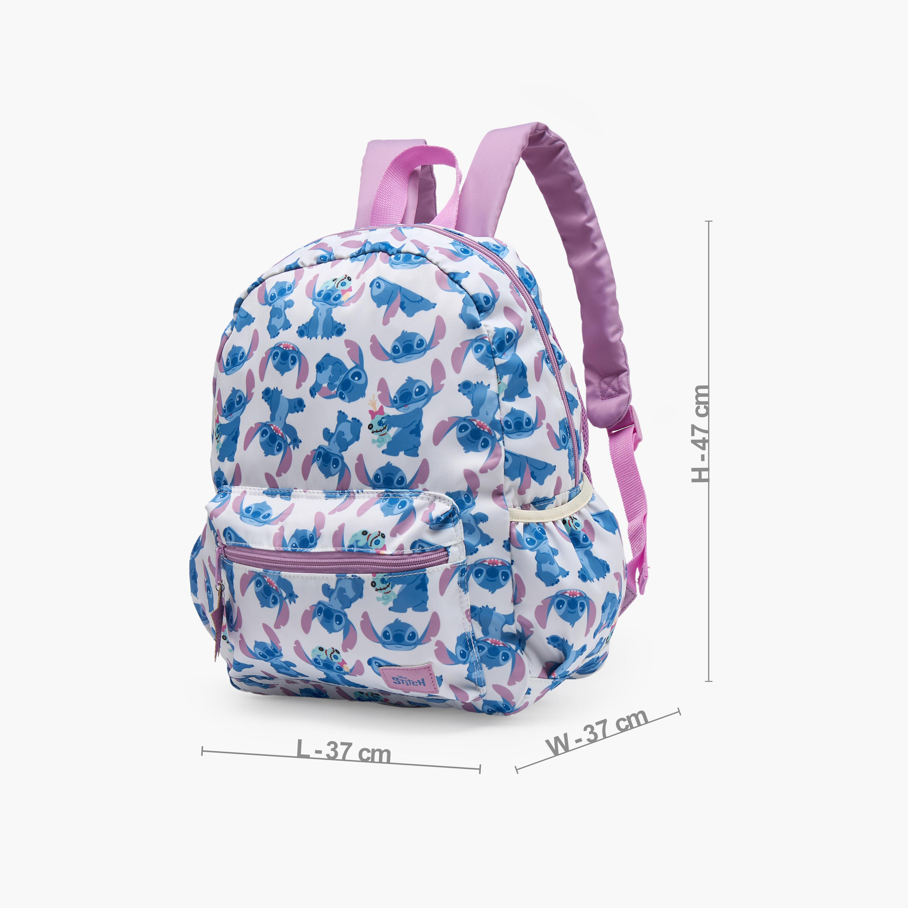 Disney Stitch Print School Backpack for Girls 13 Years+ with Adjustable Shoulder Straps - 18 inches-boys-accessories-bagsandbackpacks-image-5