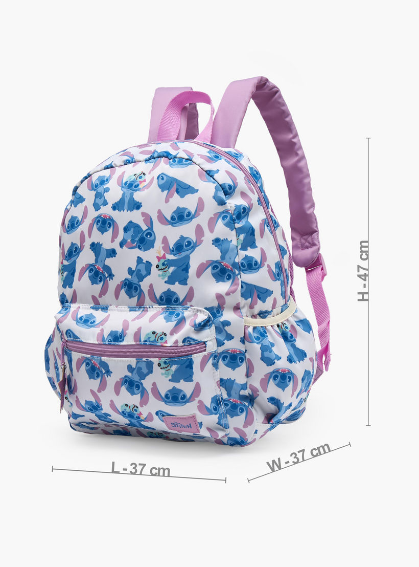 Disney Stitch Print School Backpack for Girls 13 Years+ with Adjustable Shoulder Straps - 18 inches-boys-accessories-bagsandbackpacks-image-5