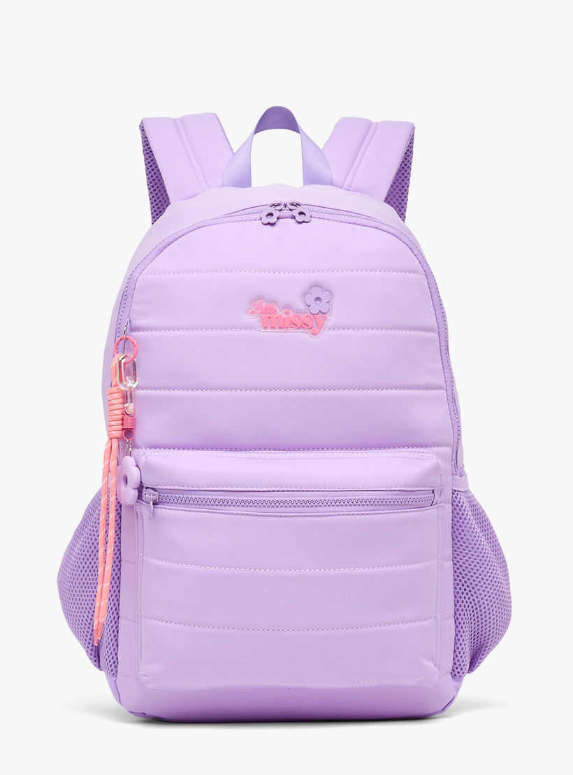 Little Missy Quilted Backpack for Kids 13+ Years with Padded Laptop Compartment-school-bagsandbackpacks-backpacks-image-1