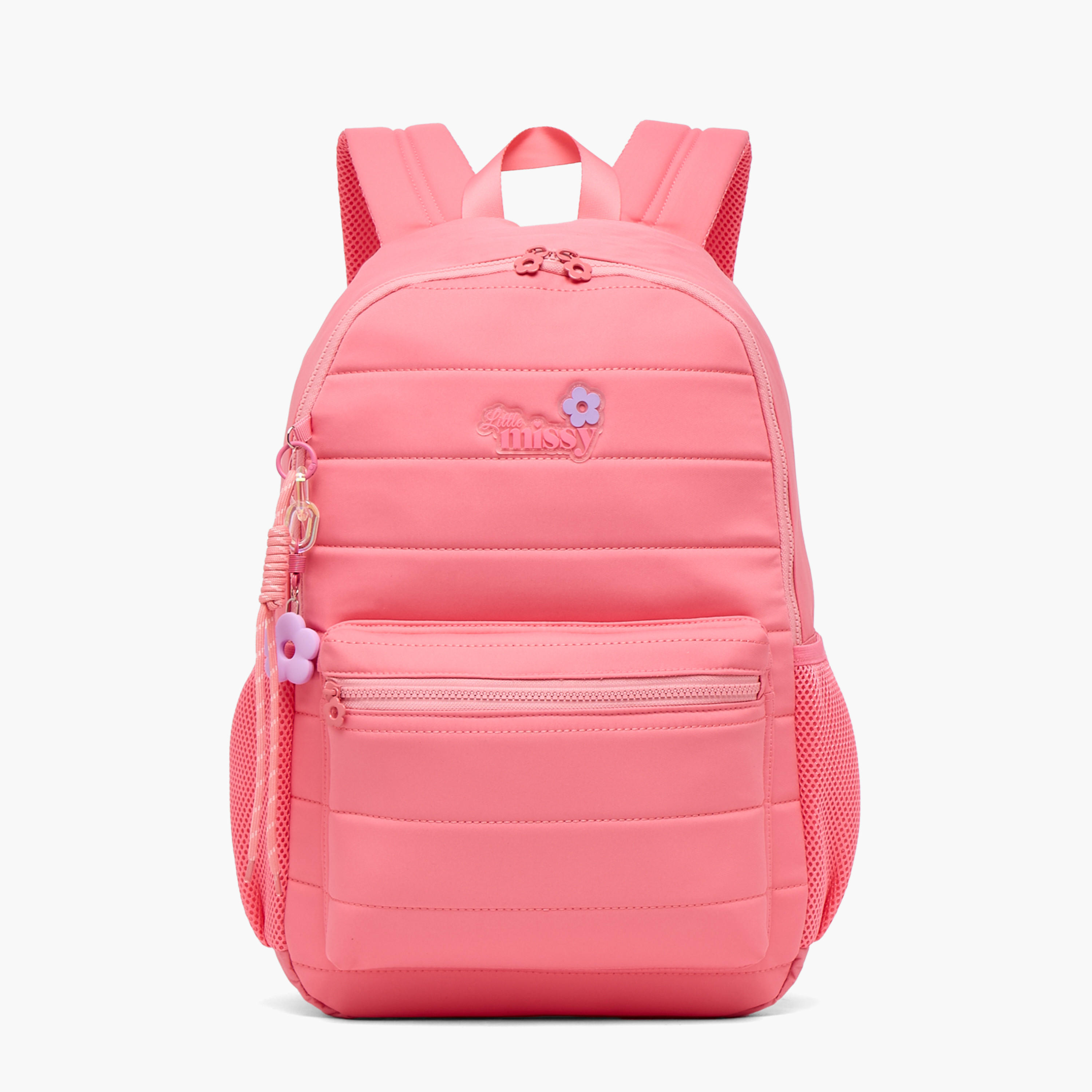 Little Missy Quilted Backpack for Kids 13+ Years with Padded Laptop Compartment-school-bagsandbackpacks-backpacks-image-1
