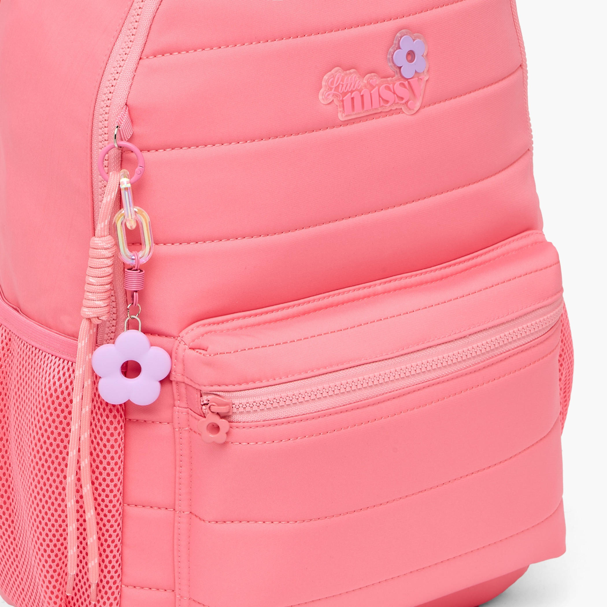 Little Missy Quilted Backpack for Kids 13+ Years with Padded Laptop Compartment-school-bagsandbackpacks-backpacks-image-4