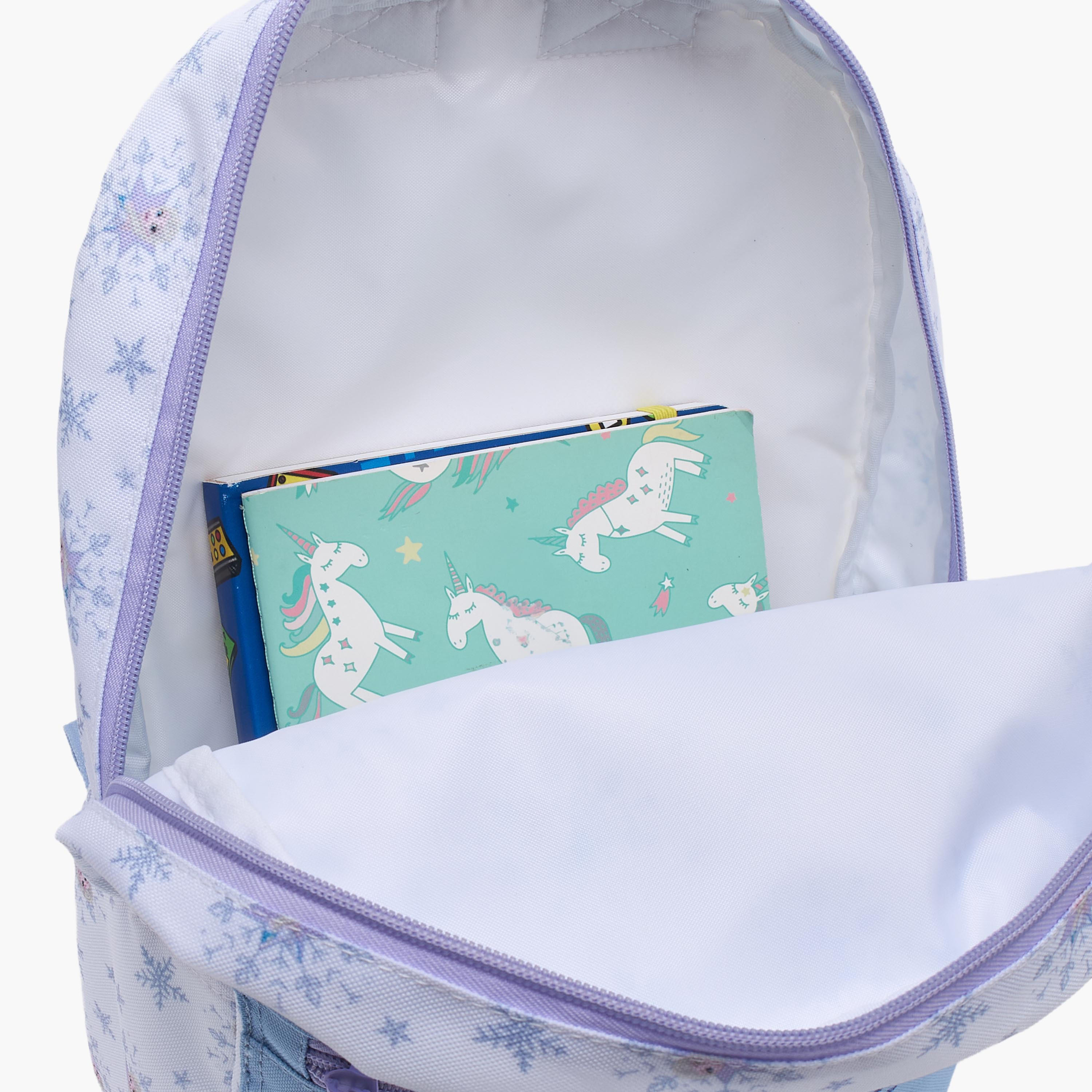 Disney Elsa Print School Backpack for Girls 13 Years+ with Padded Shoulder Straps - 17 inches-school-bagsandbackpacks-backpacks-image-5