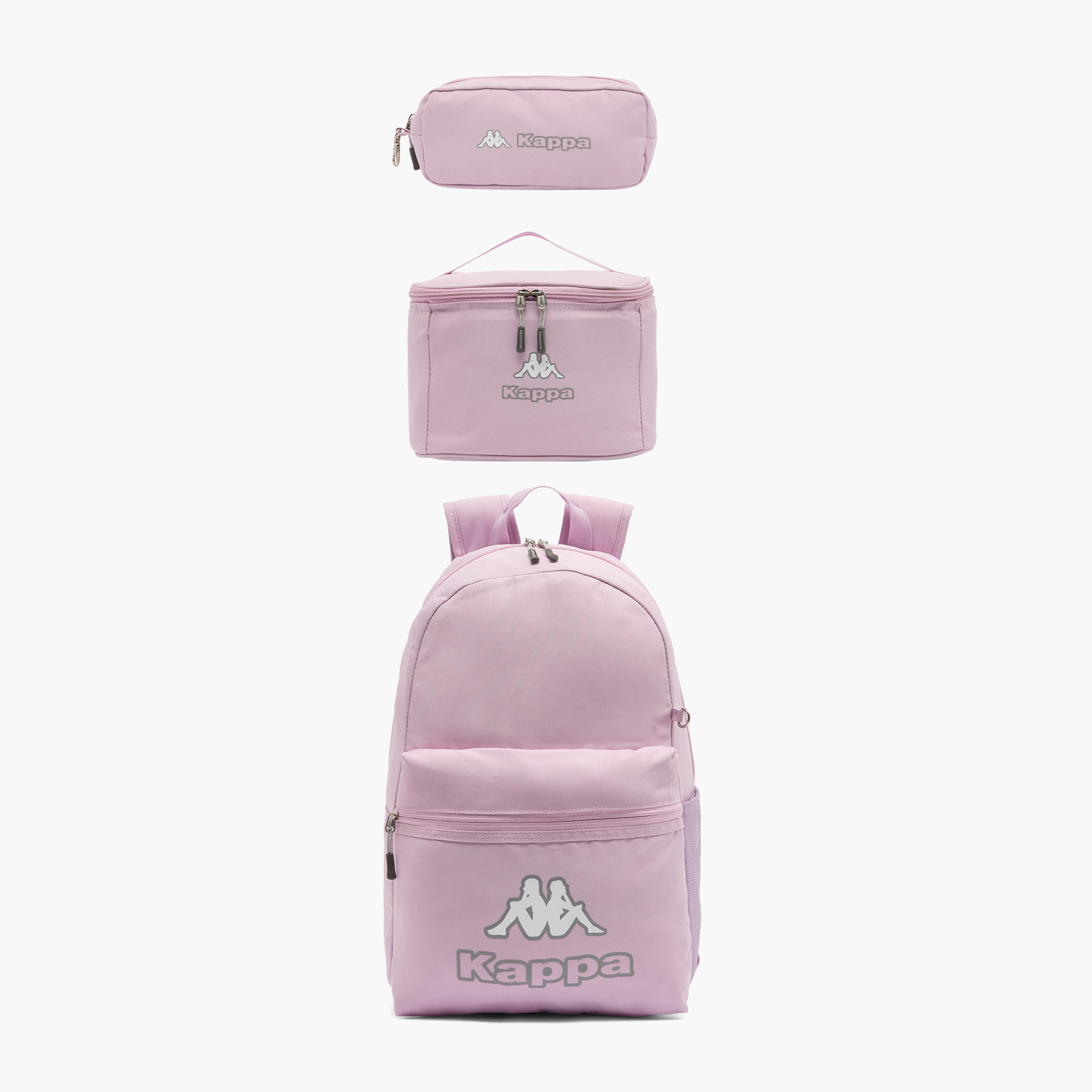 Kappa Logo Print 3-Piece School Backpack Set for Kids 8-13 Years with Pencil Pouch and Lunch Bag-school-bagsandbackpacks-backpacks-image-12