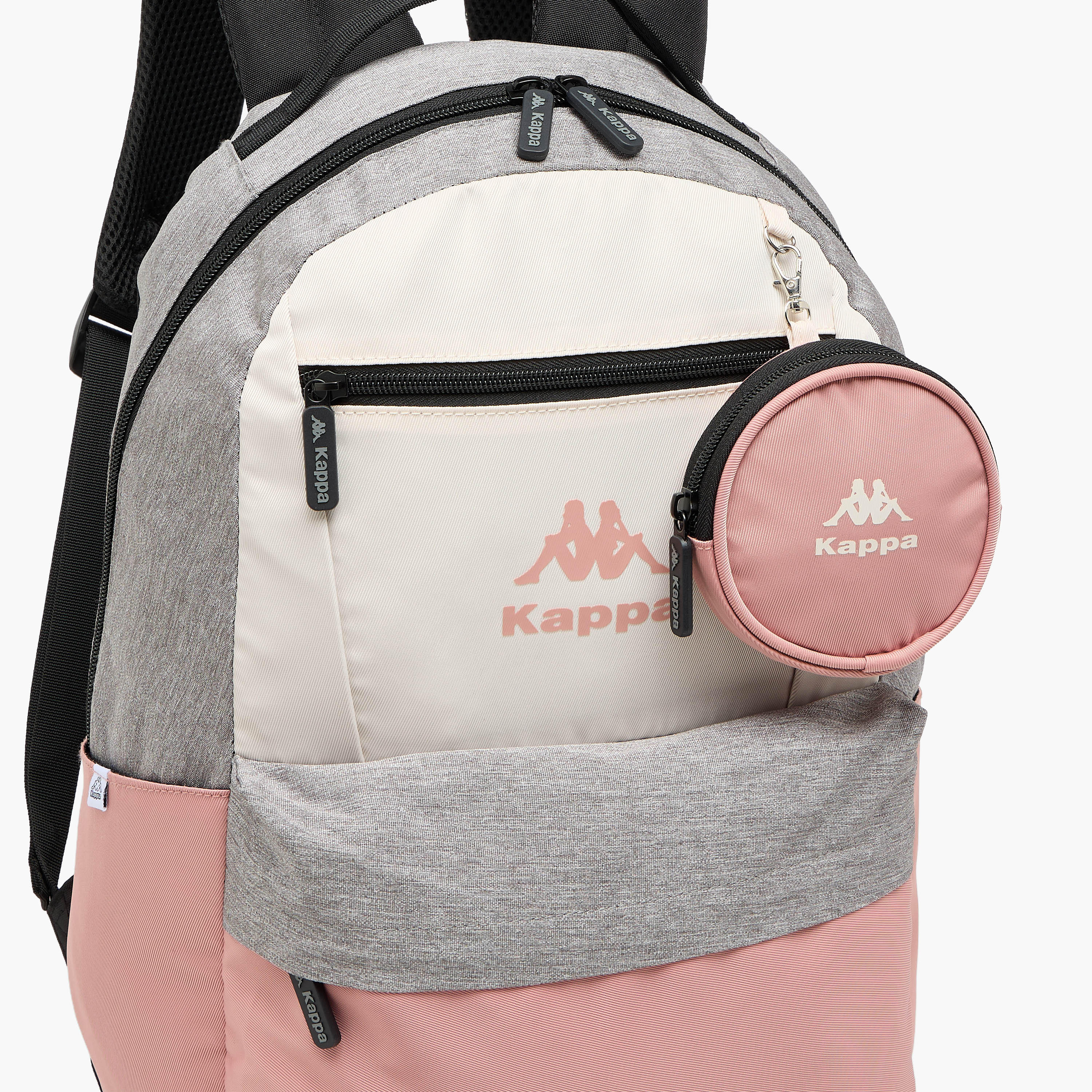 Kappa Colourblock Backpack for Kids 13 Years+ with Detachable Pouch-boys-accessories-bagsandbackpacks-image-3