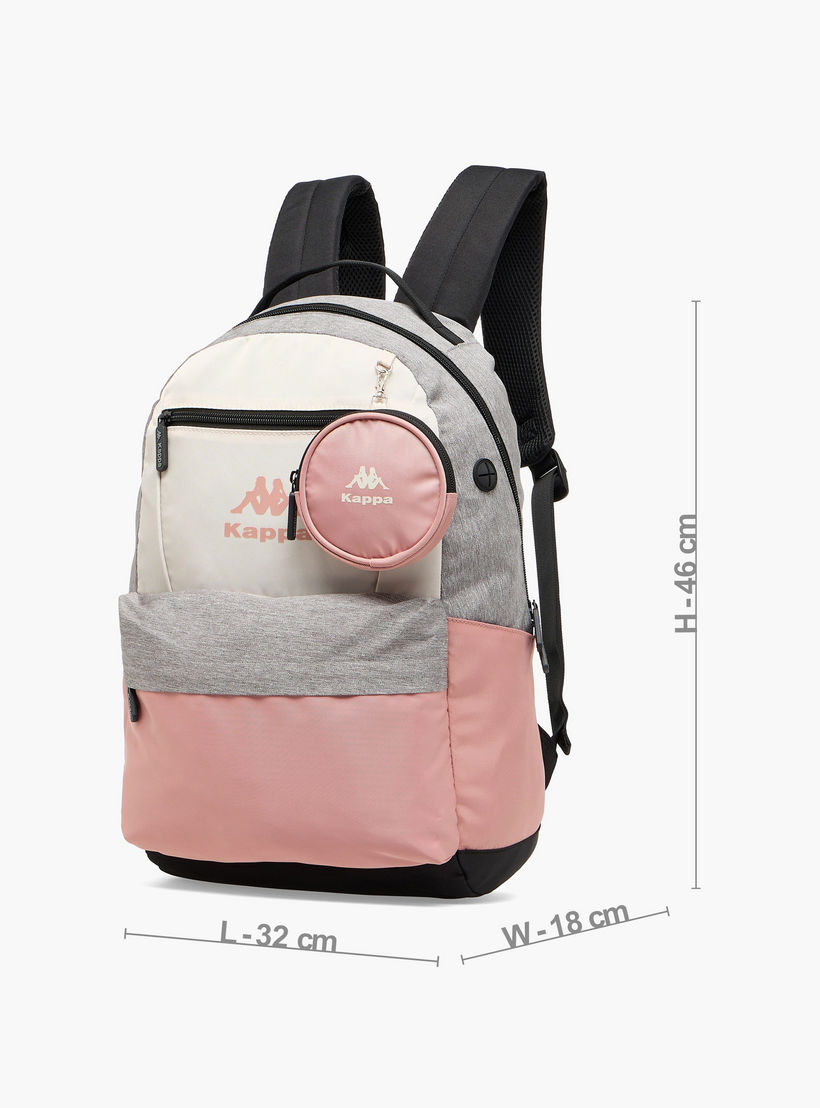 Kappa Colourblock Backpack for Kids 13 Years+ with Detachable Pouch-boys-accessories-bagsandbackpacks-image-5