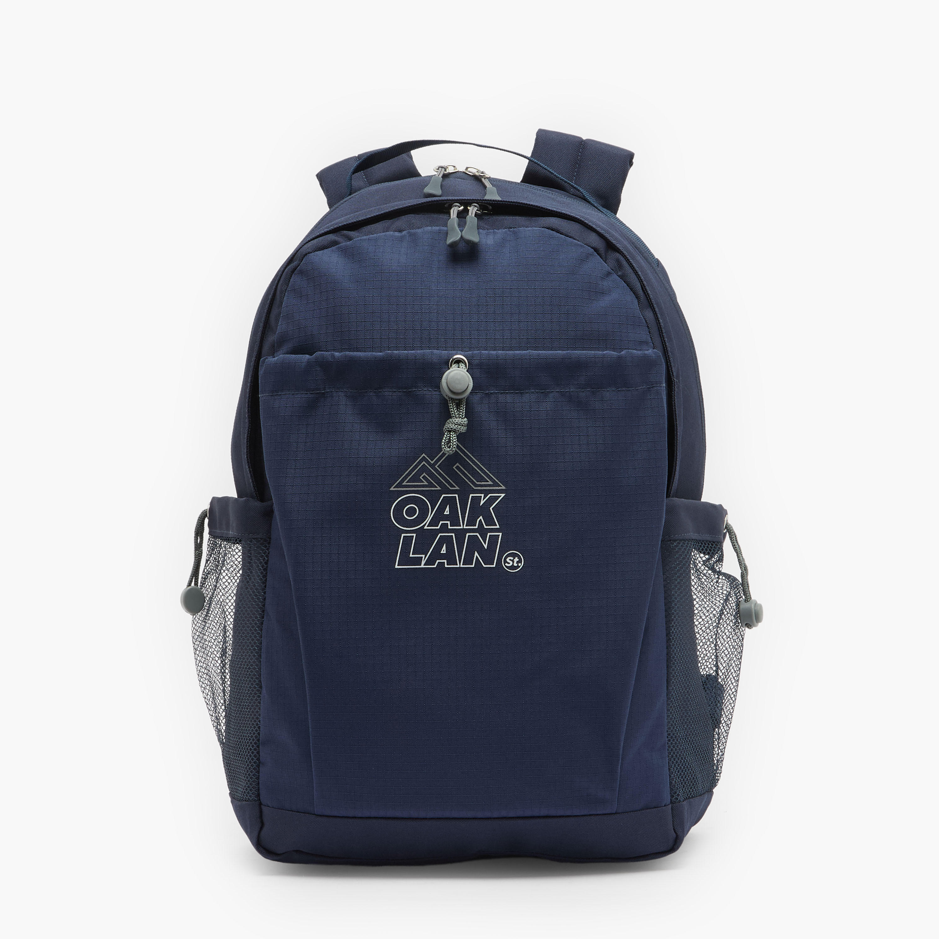 Oaklan by Shoexpress Logo Print Backpack for Kids 13 Years+ with Padded Shoulder Straps-boys-accessories-bagsandbackpacks-image-1