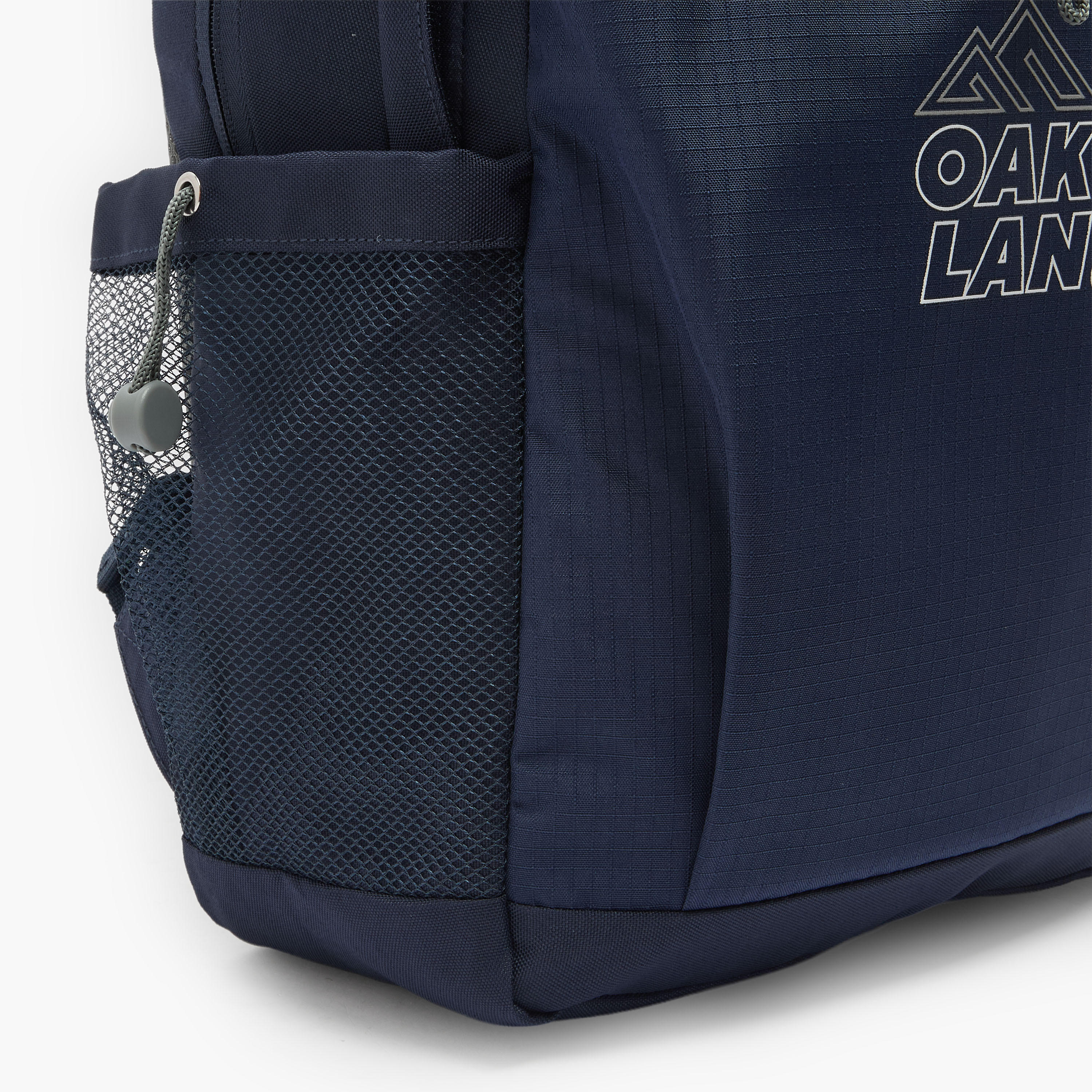 Oaklan by Shoexpress Logo Print Backpack for Kids 13 Years+ with Padded Shoulder Straps-boys-accessories-bagsandbackpacks-image-4