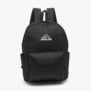 Logo Print Backpack for Kids 13+ Years with Front Pocket-school-image-1