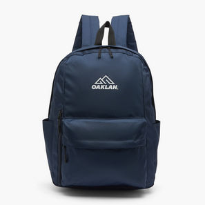 Logo Print Backpack for Kids 13+ Years with Front Pocket-school-image-1