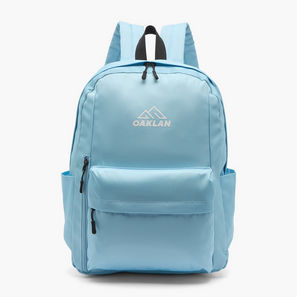 Logo Print Backpack for Kids 13+ Years with Front Pocket-school-image-1