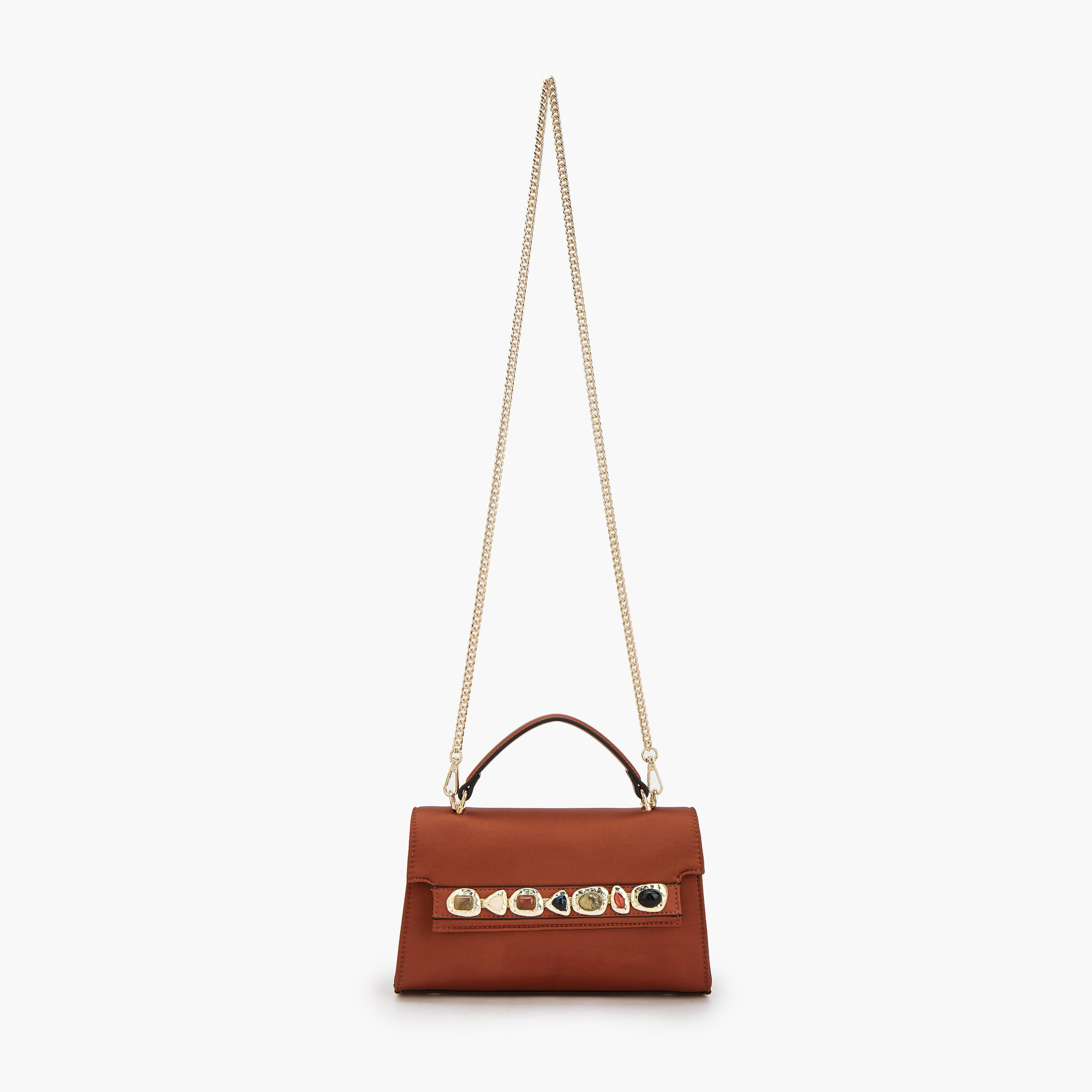 Elle Embellished Crossbody Bag with Detachable Chain Strap-women-bagsandwallets-handbags-image-2