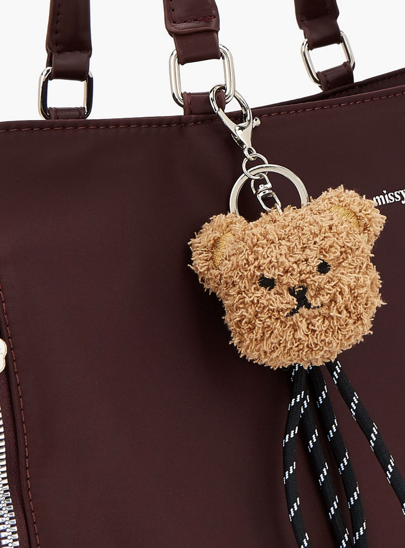 Missy Teddy Bear Charm Tote Bag with Zip Closure-women-bagsandwallets-handbags-image-4