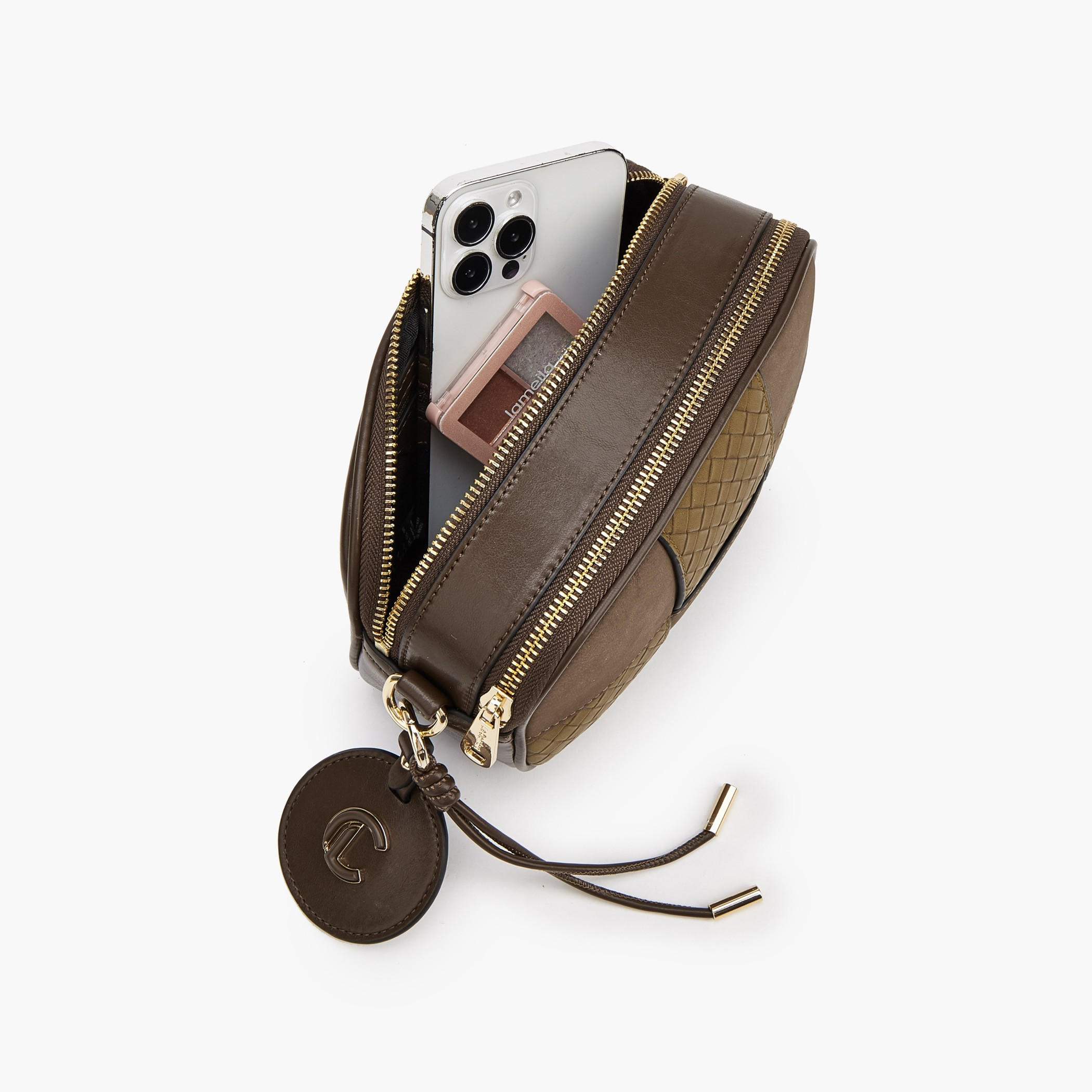 Le Confort Panelled Crossbody Bag with Zip Closure-women-bagsandwallets-handbags-image-7