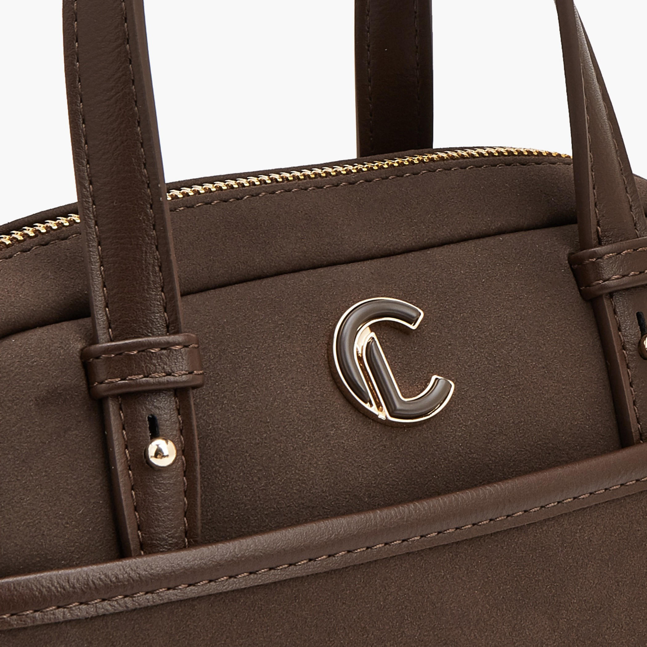 شنطة ساتشل سادة بسحاب إغلاق من لو كونفورت-women-bagsandwallets-handbags-image-4