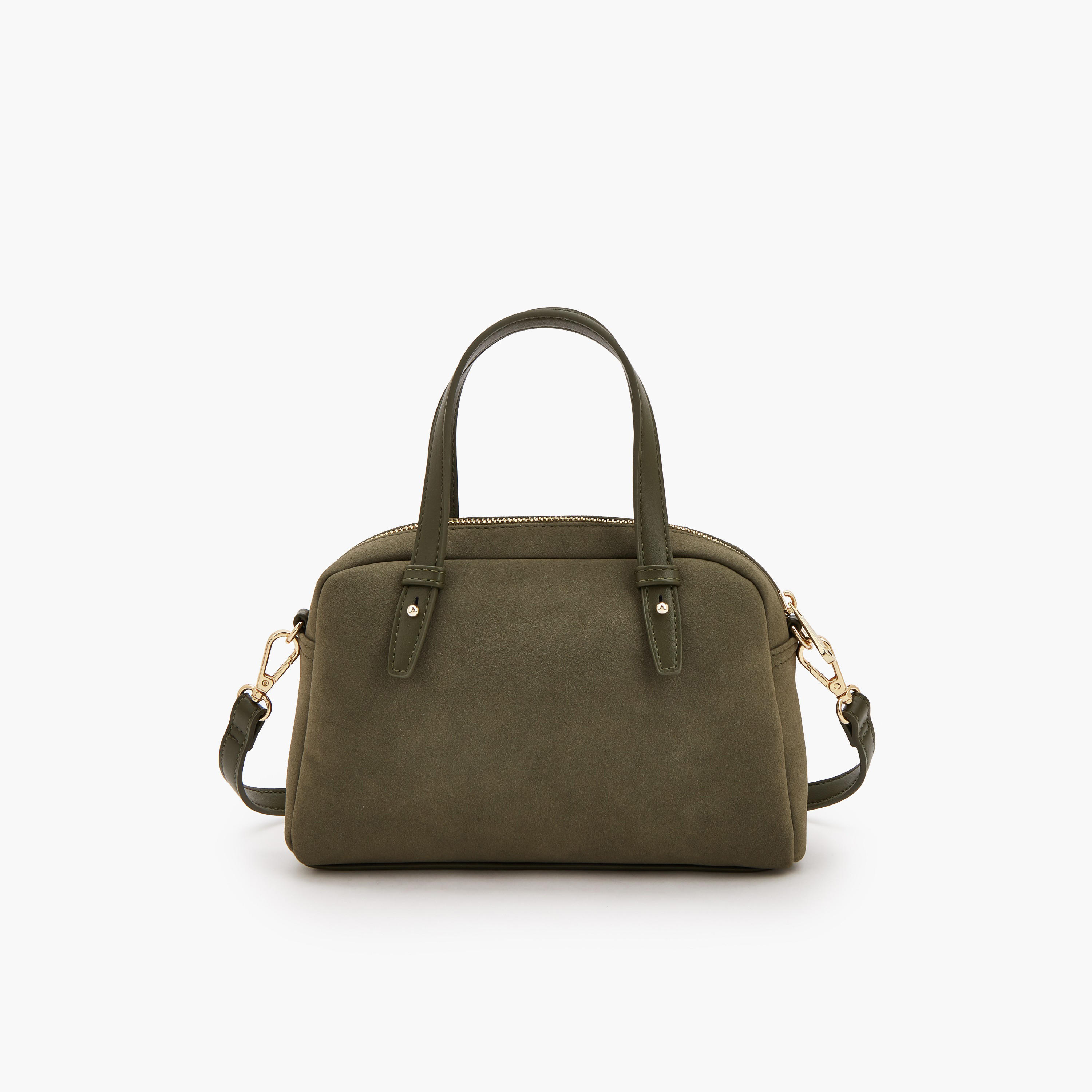 Le Confort Solid Satchel Bag with Zip Closure-women-bagsandwallets-handbags-image-5