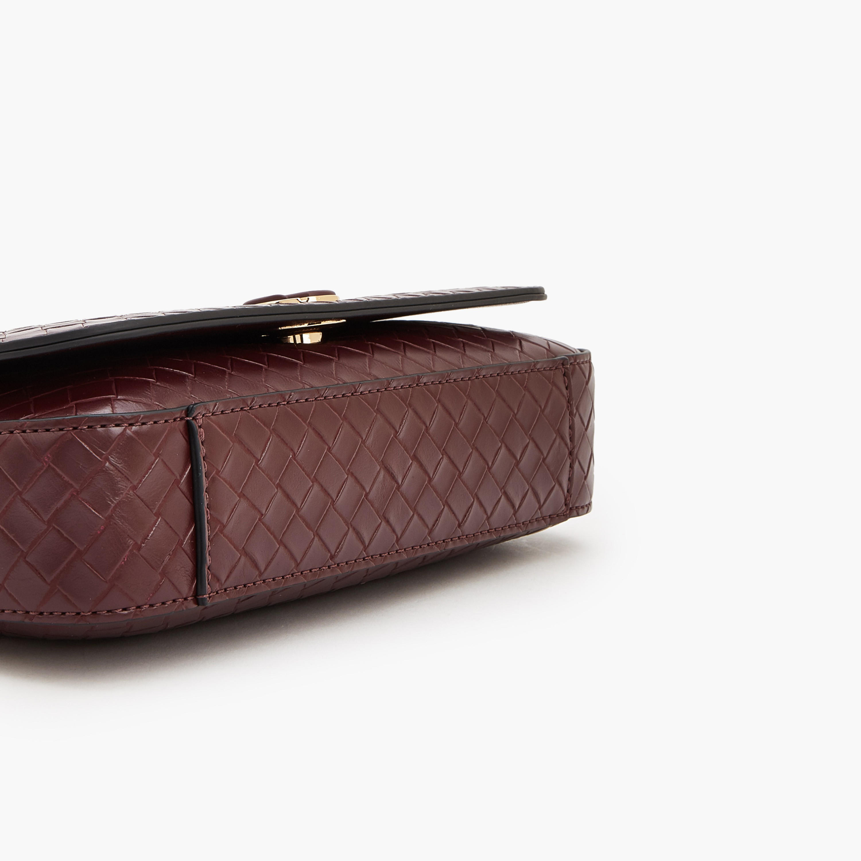 شنطة كروس بودي منسوجة بزر إغلاق من لو كونفورت-women-bagsandwallets-handbags-image-6