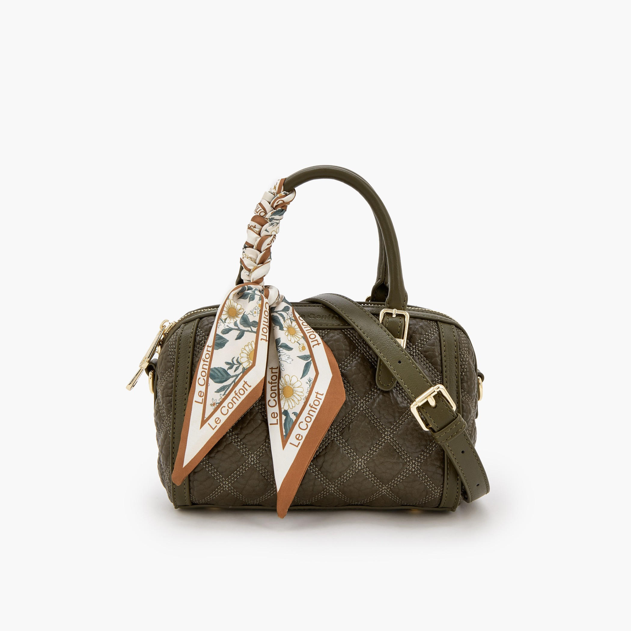 شنطة توت مبطنة بزينة وشاح من لو كونفورت-women-bagsandwallets-handbags-image-1