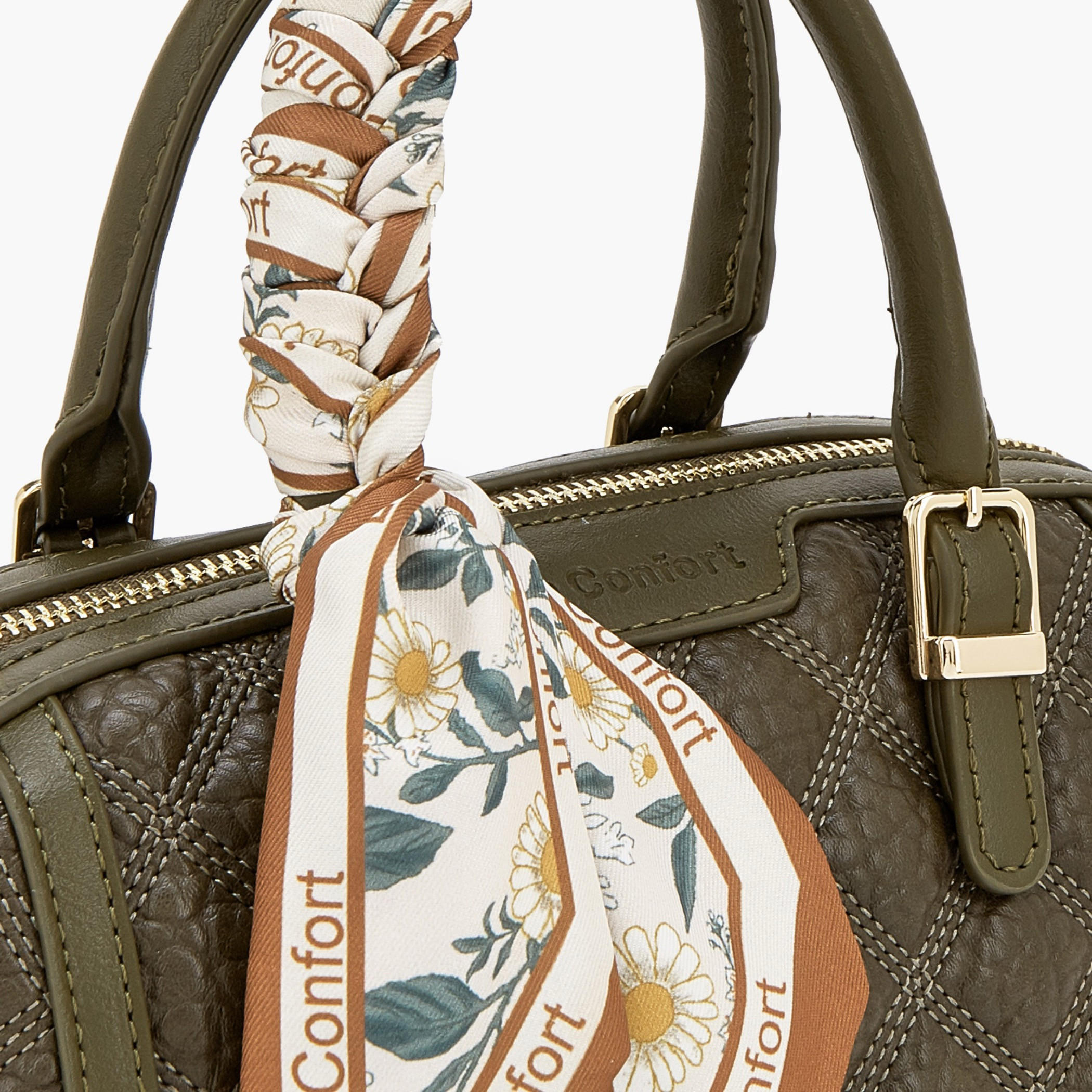 شنطة توت مبطنة بزينة وشاح من لو كونفورت-women-bagsandwallets-handbags-image-4