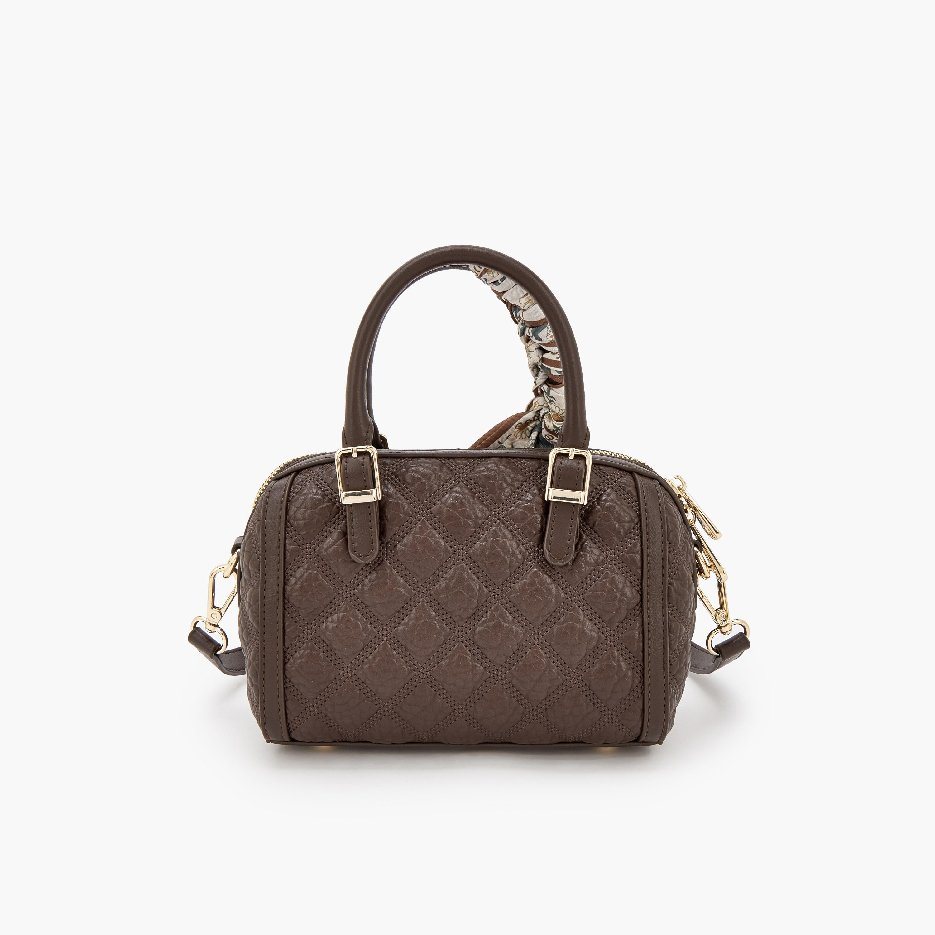 Le Confort Quilted Tote Bag with Scarf Accent-women-bagsandwallets-handbags-image-5