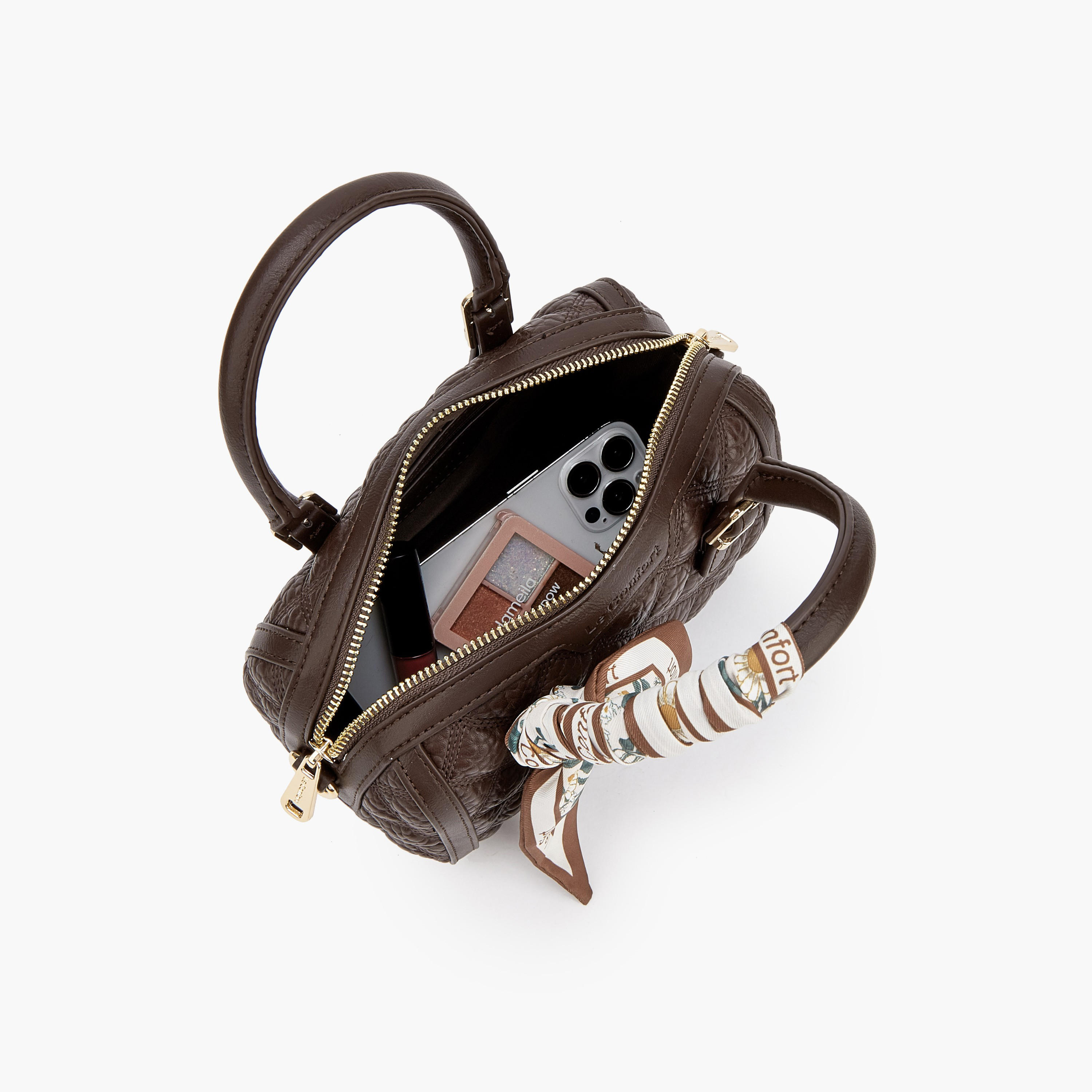 Le Confort Quilted Tote Bag with Scarf Accent-women-bagsandwallets-handbags-image-7