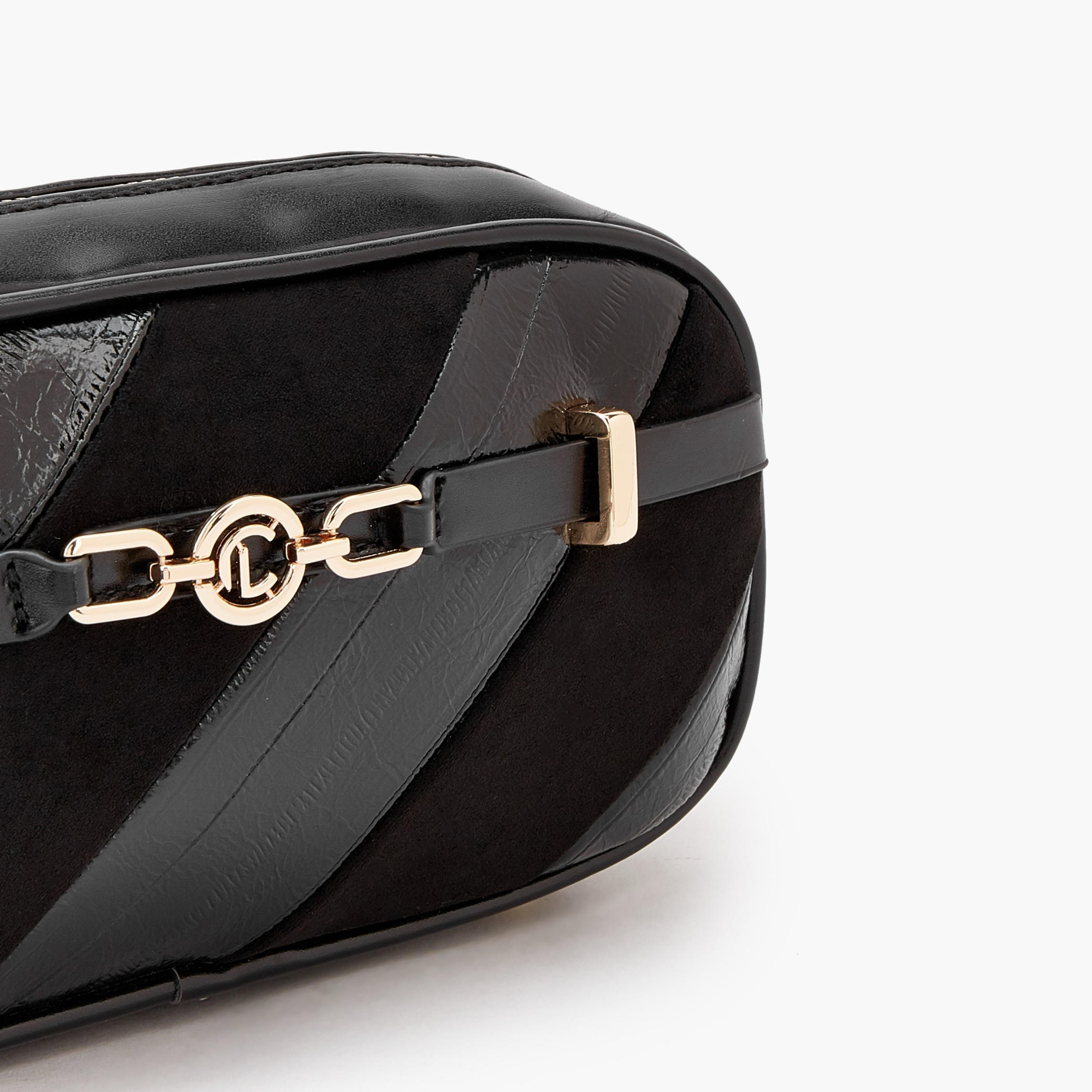 شنطة كروس بودي مخططة بسحاب إغلاق من  لو كونفورت-women-bagsandwallets-handbags-image-4