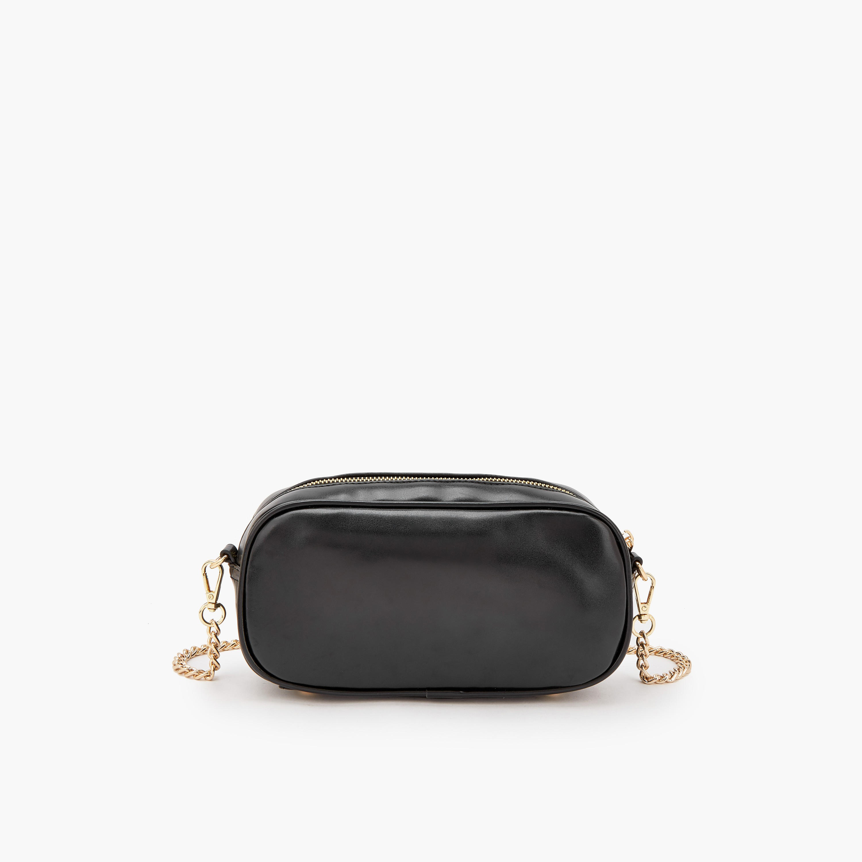 شنطة كروس بودي مخططة بسحاب إغلاق من  لو كونفورت-women-bagsandwallets-handbags-image-5