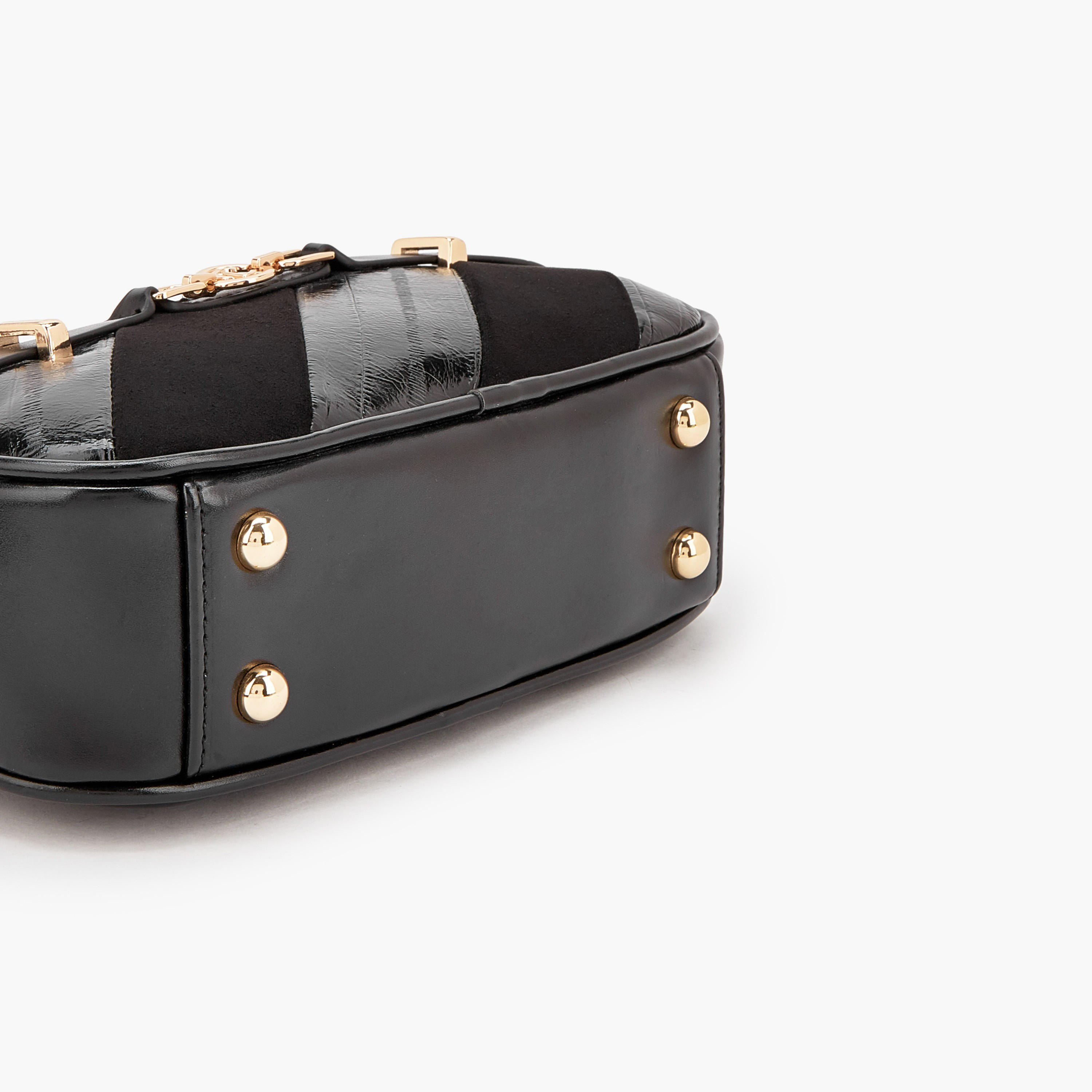 شنطة كروس بودي مخططة بسحاب إغلاق من  لو كونفورت-women-bagsandwallets-handbags-image-6