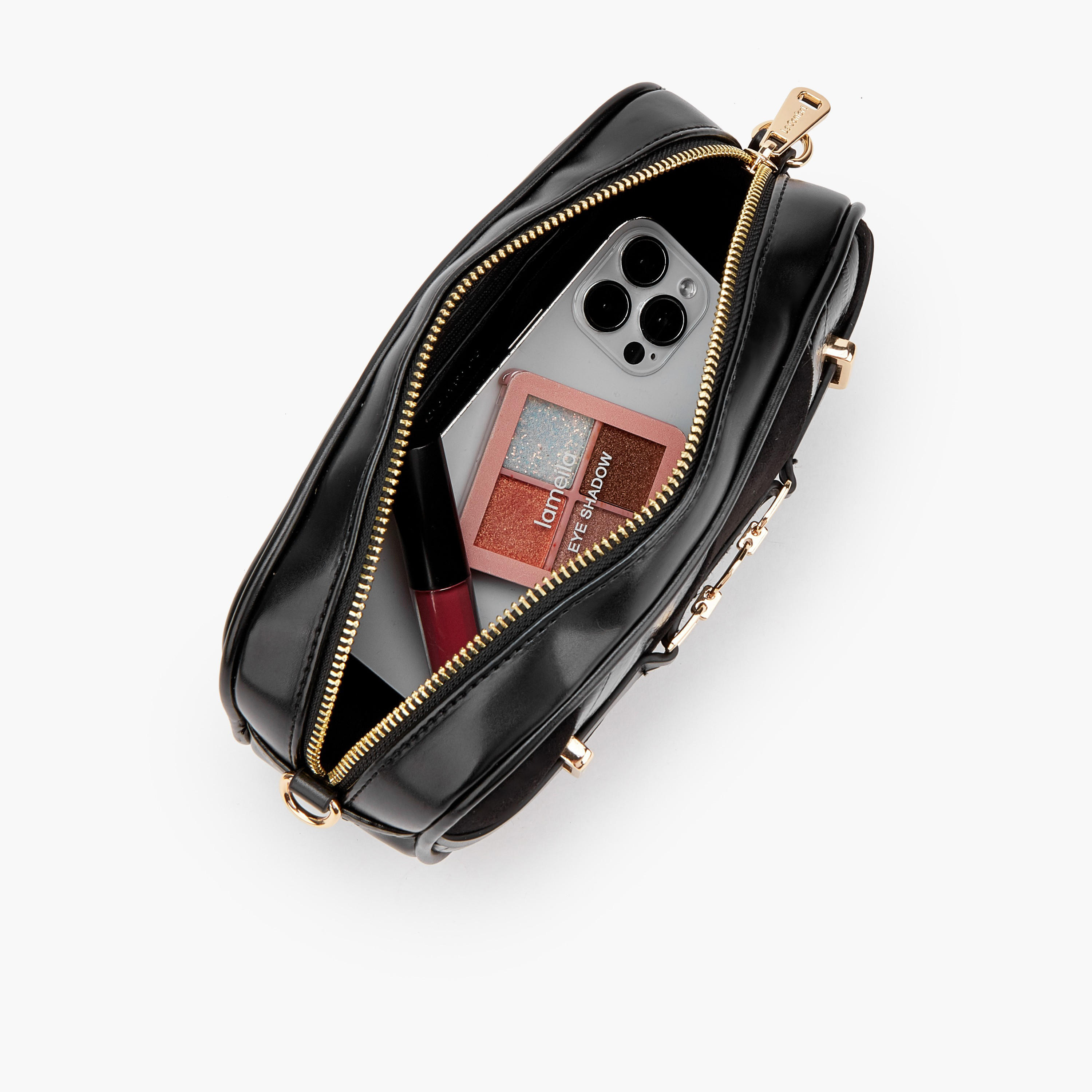 شنطة كروس بودي مخططة بسحاب إغلاق من  لو كونفورت-women-bagsandwallets-handbags-image-7