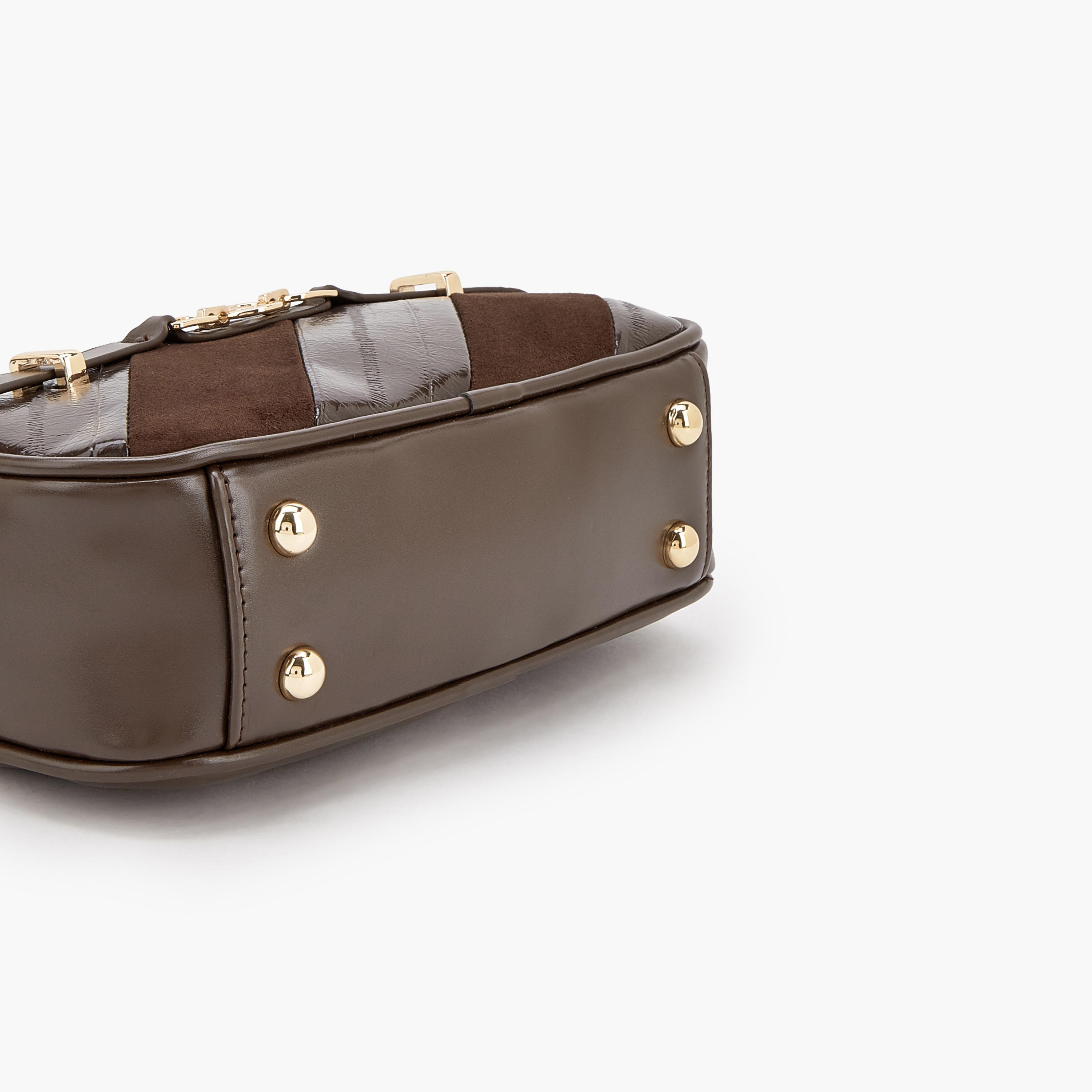 شنطة كروس بودي مخططة بسحاب إغلاق من  لو كونفورت-women-bagsandwallets-handbags-image-6