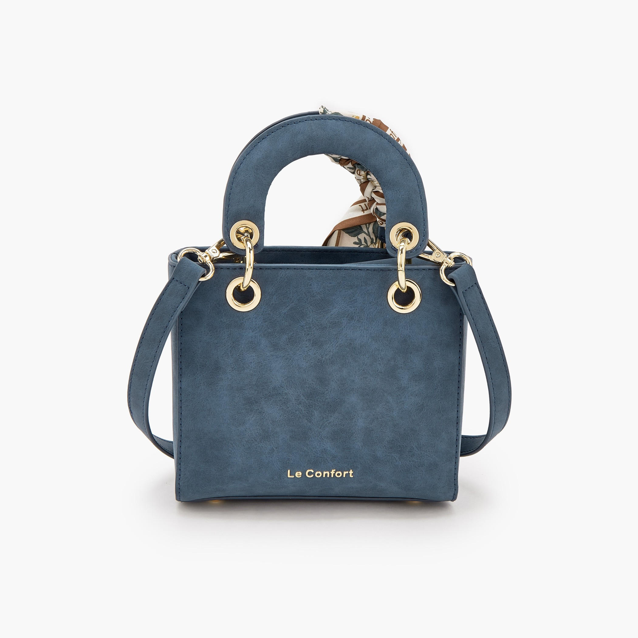 شنطة توتي صغيرة بارزة الملمس بوشاح من لو كونفورت-women-bagsandwallets-handbags-image-5