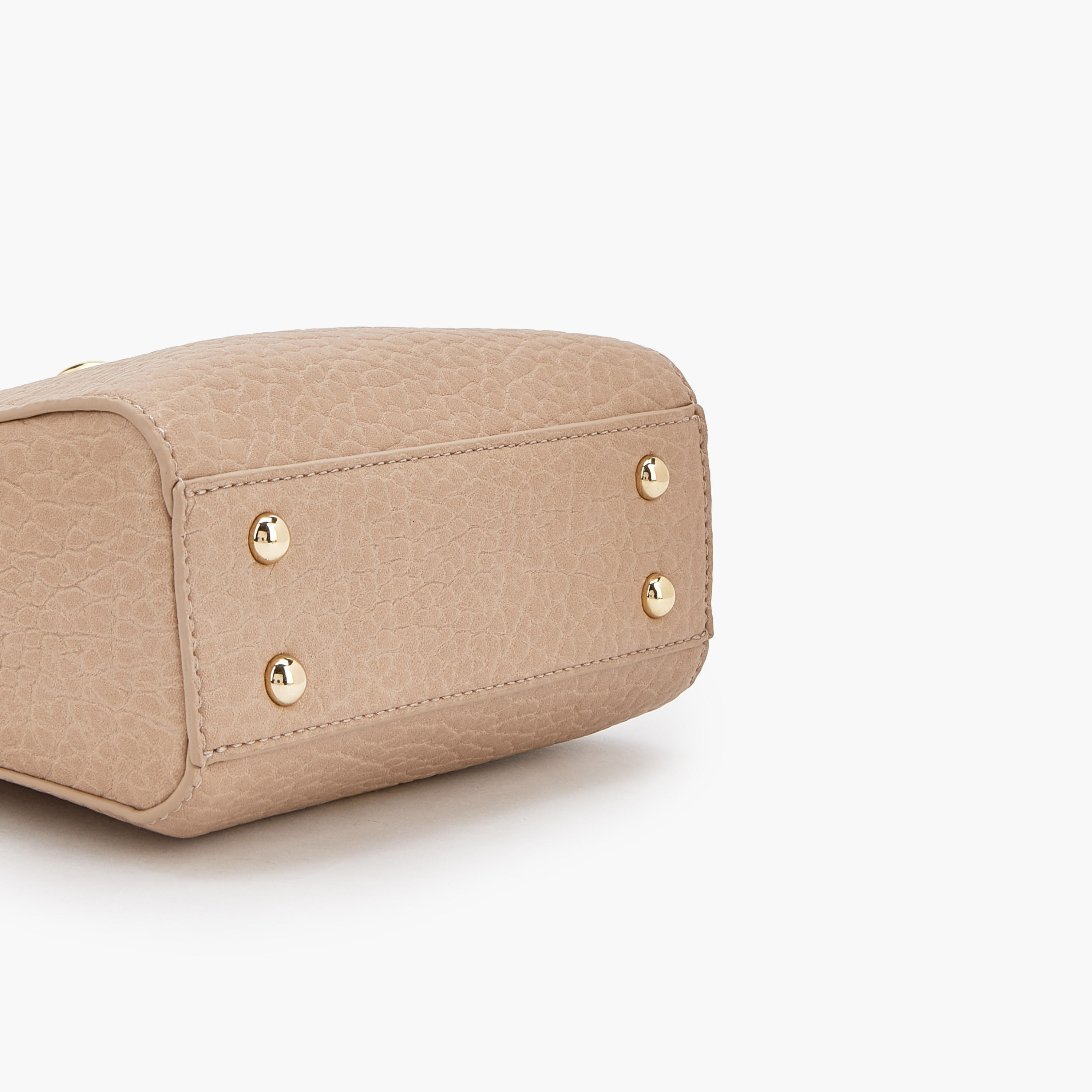 Le Confort Textured Mini Tote Bag with Scarf Accent-women-bagsandwallets-handbags-image-6