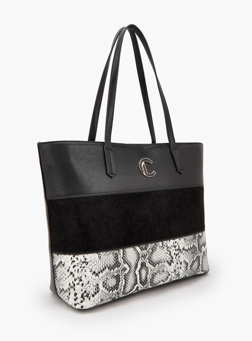 Le Confort Animal Print Tote Bag with Zip Closure-women-bagsandwallets-handbags-image-2