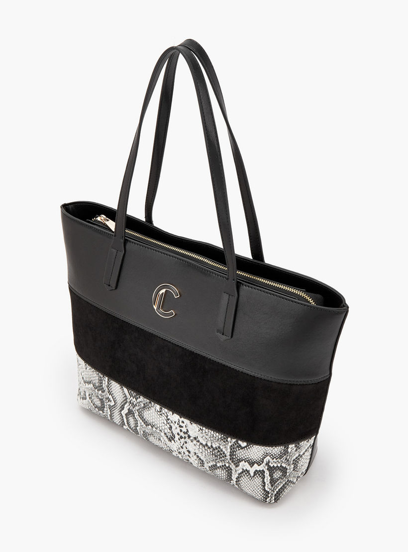 Le Confort Animal Print Tote Bag with Zip Closure-women-bagsandwallets-handbags-image-5
