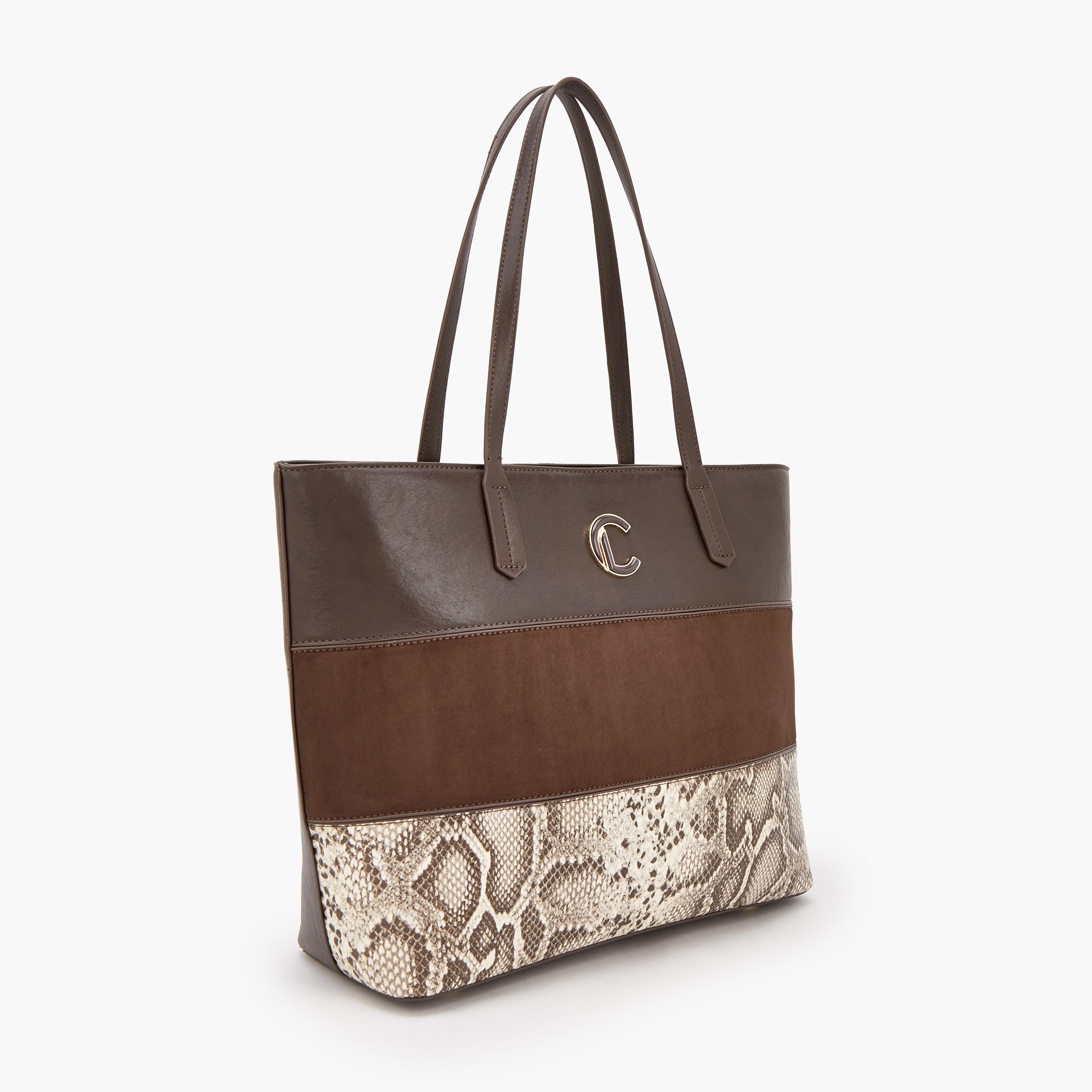Le Confort Animal Print Tote Bag with Zip Closure-women-bagsandwallets-handbags-image-2
