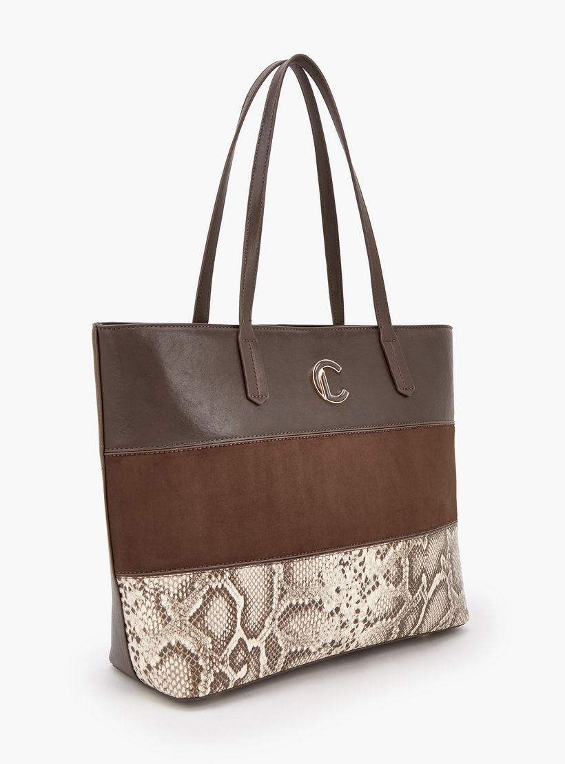 Le Confort Animal Print Tote Bag with Zip Closure-women-bagsandwallets-handbags-image-2