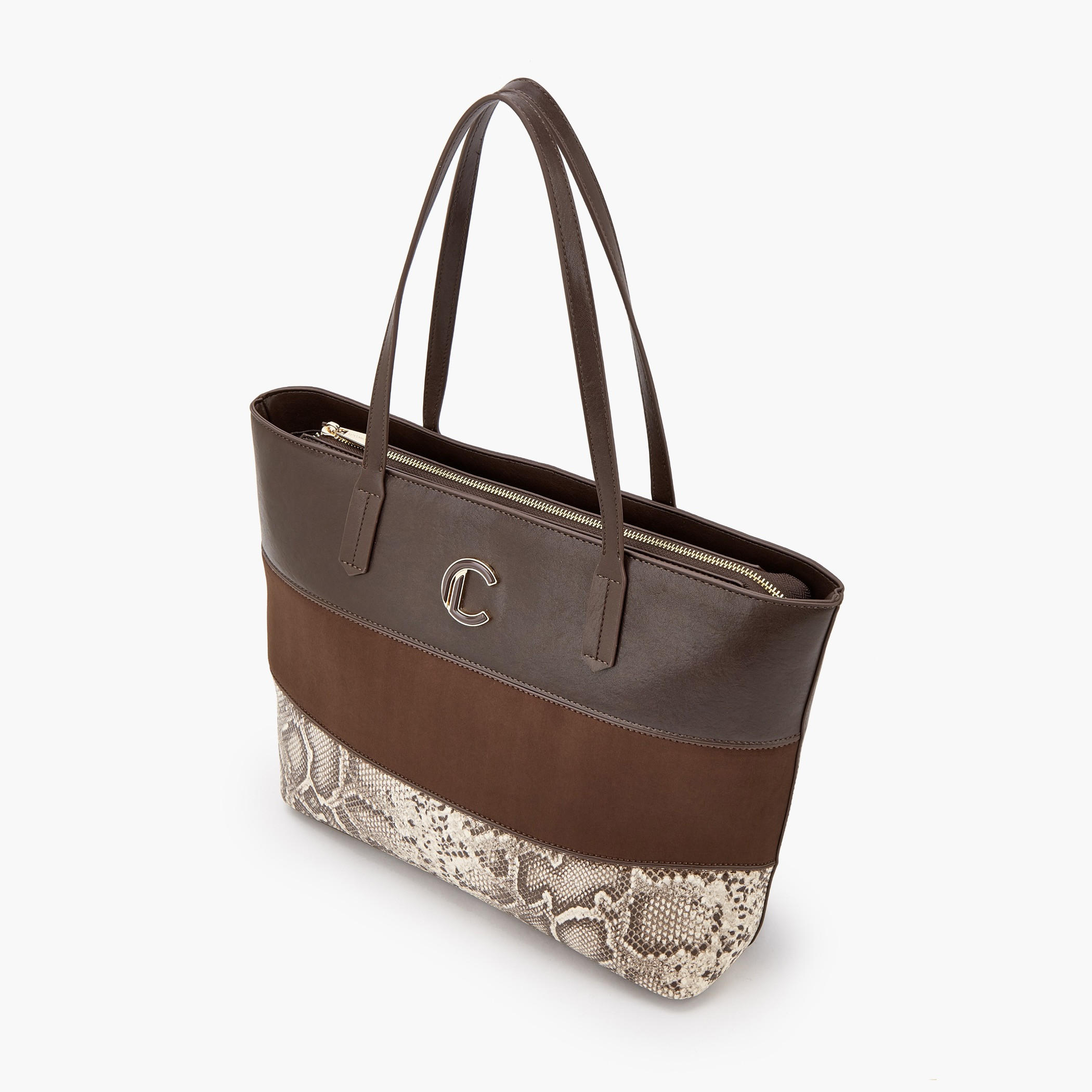 Le Confort Animal Print Tote Bag with Zip Closure-women-bagsandwallets-handbags-image-5