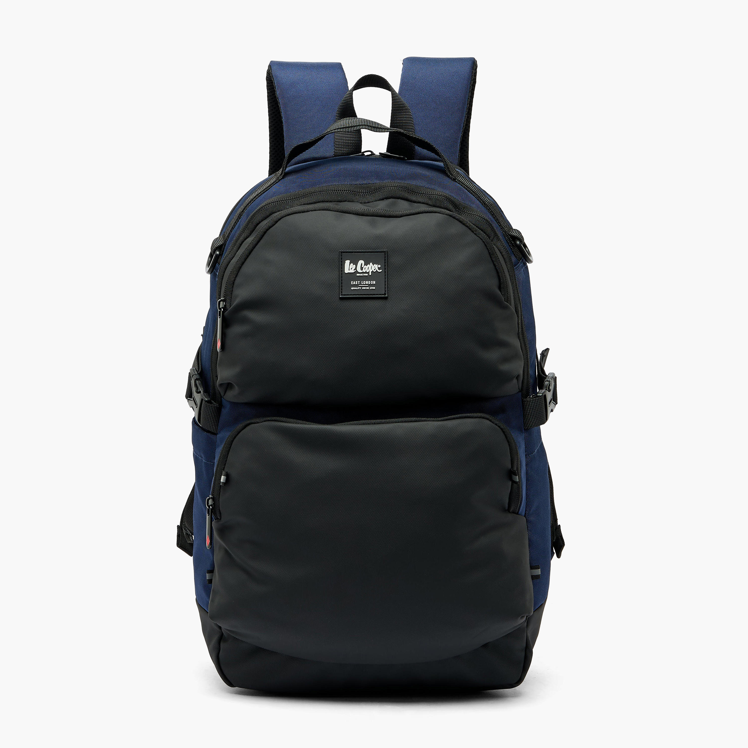 Lee Cooper Panelled School Backpack for Kids 13 Years+ with Padded Shoulder Straps-boys-accessories-bagsandbackpacks-image-1