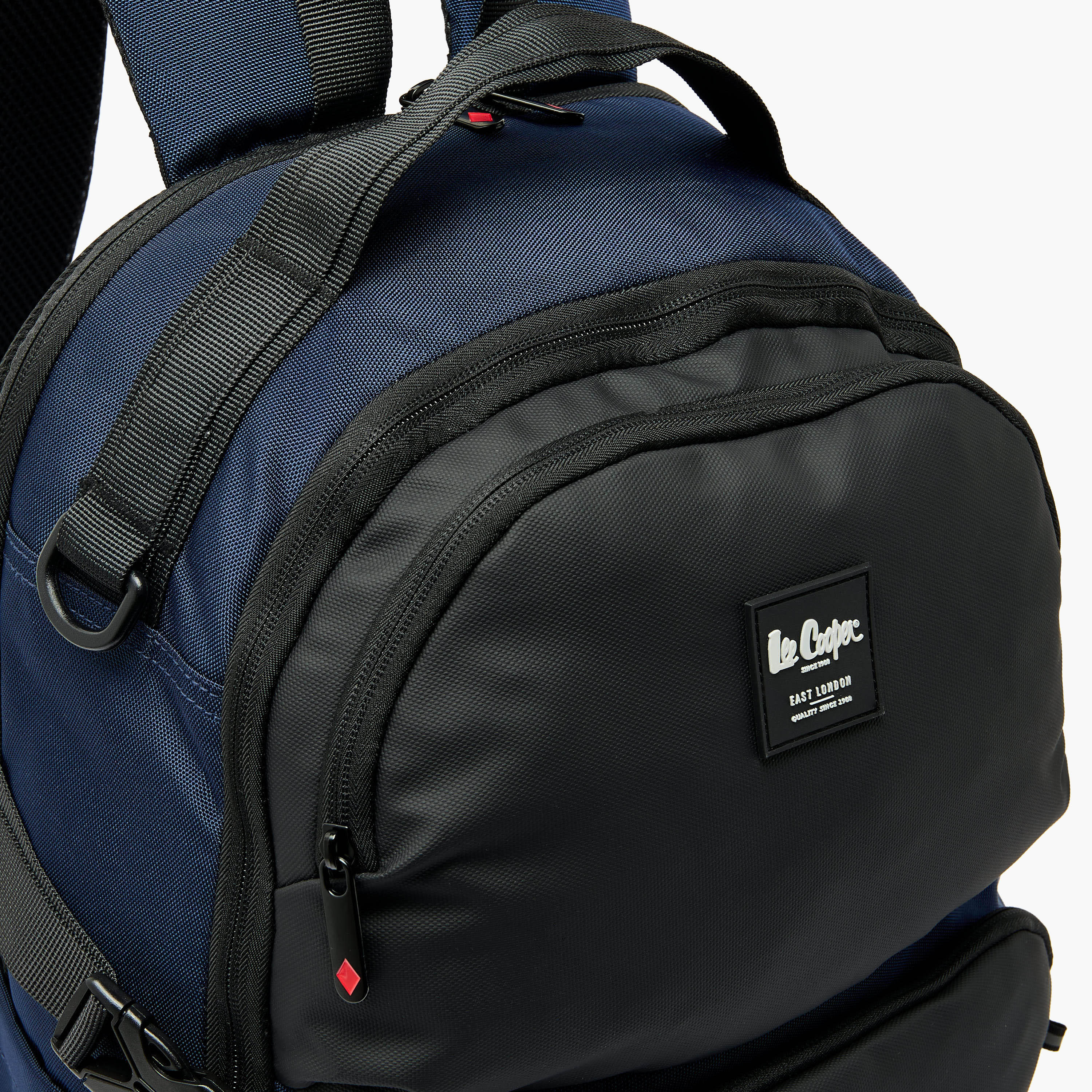 Lee Cooper Panelled School Backpack for Kids 13 Years+ with Padded Shoulder Straps-boys-accessories-bagsandbackpacks-image-2