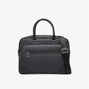 Duchini Men Monogram Print Laptop Bag-men-image-1