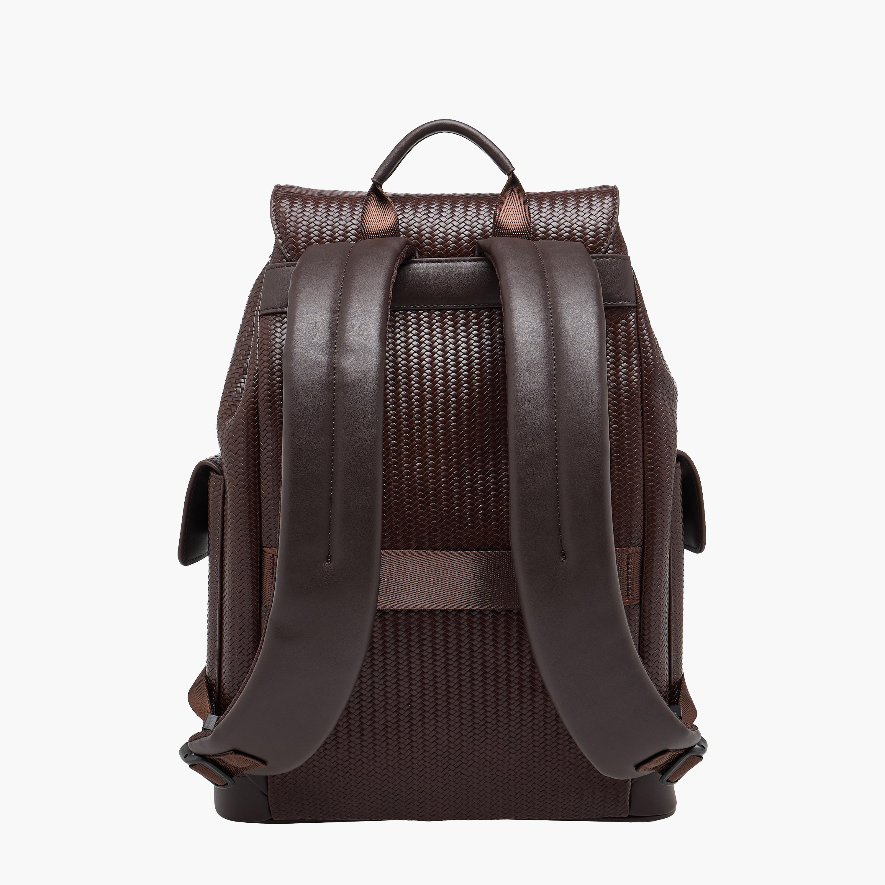 شنطة ظهر بارزة الملمس برباط إغلاق شيفرون للرجال من دوتشيني-men-bags-image-3