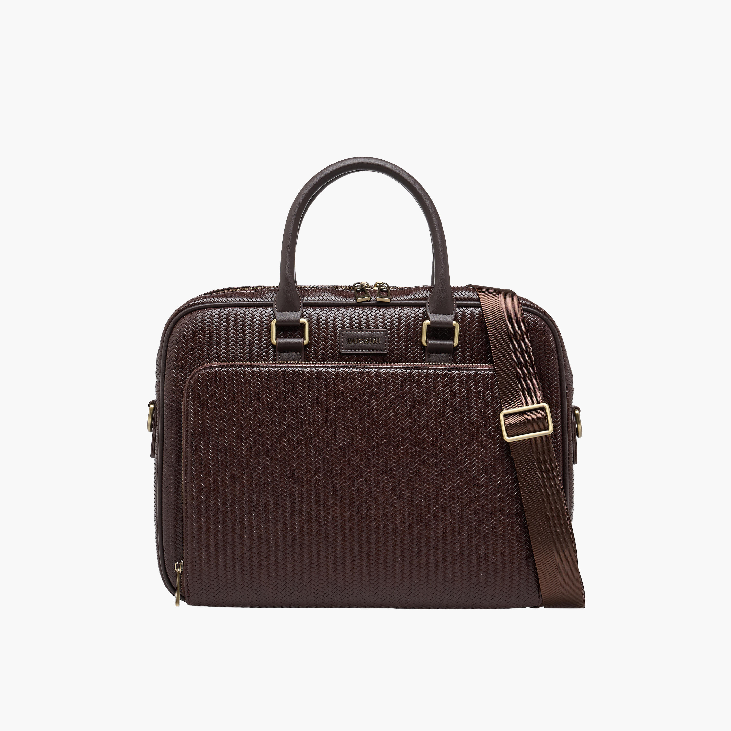 Duchini Men Textured Laptop Bag-men-bags-image-1