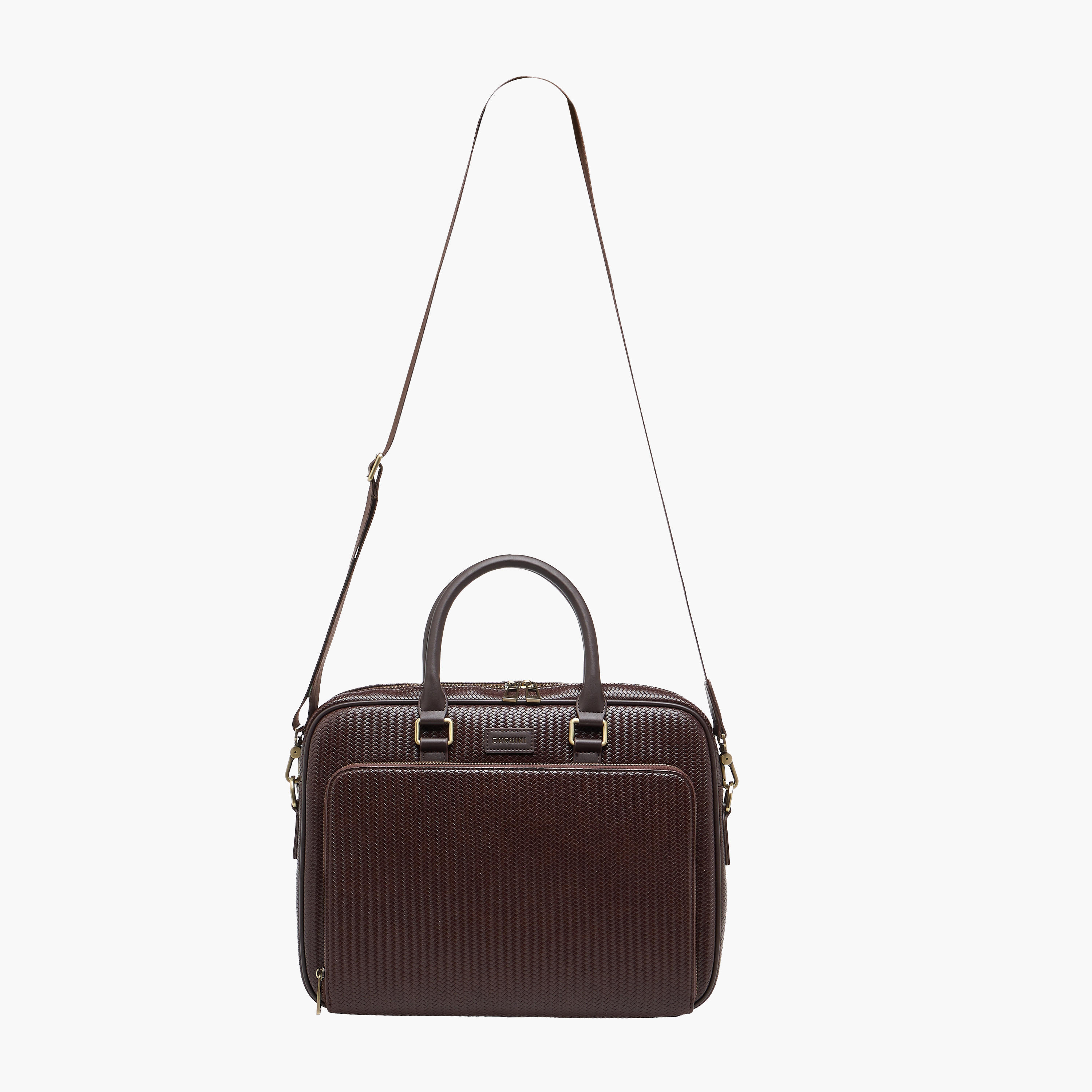 Duchini Men Textured Laptop Bag-men-bags-image-2