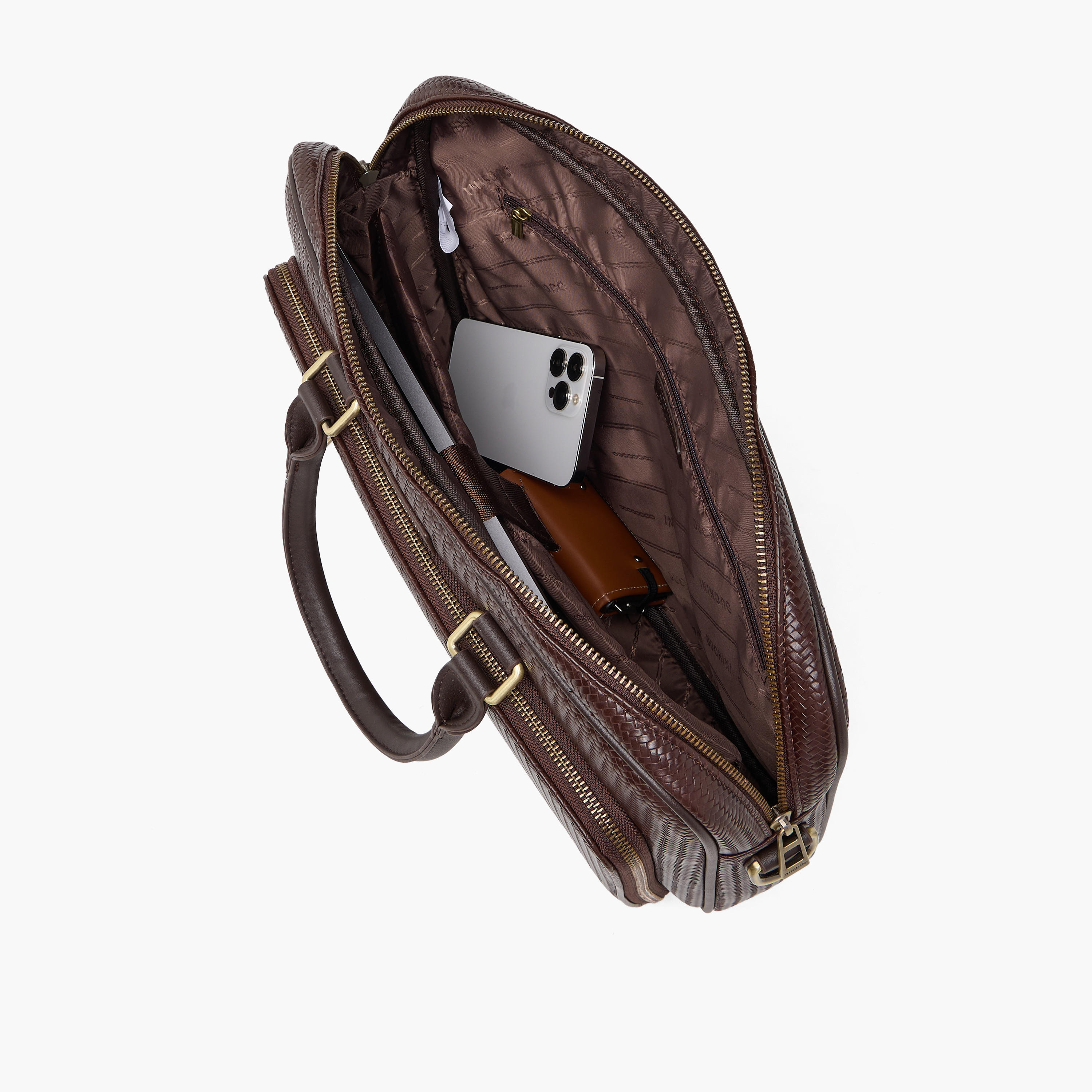 Duchini Men Textured Laptop Bag-men-bags-image-7