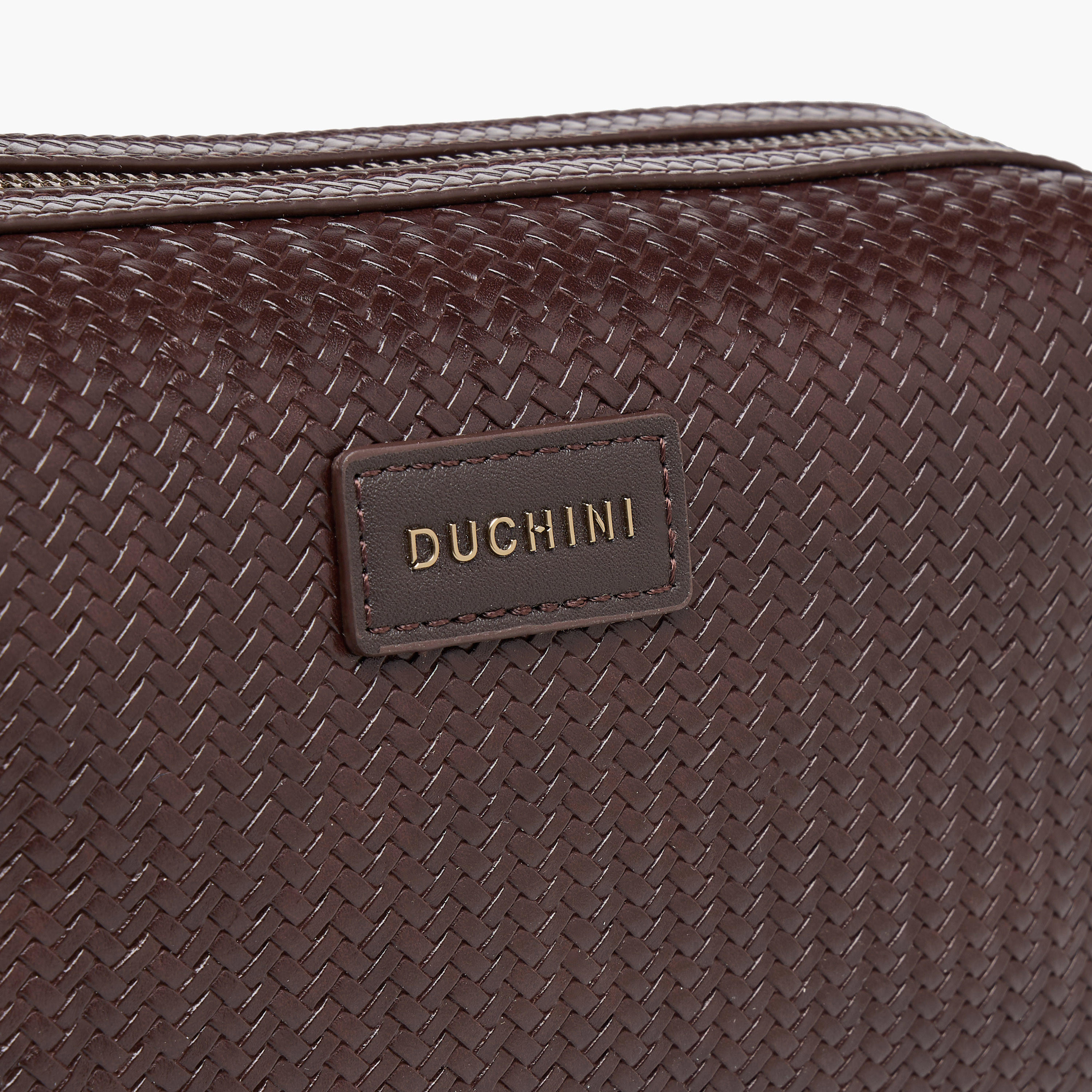 Duchini Men Chevron Textured Pouch with Buckle Strap-travel-accessories-image-4