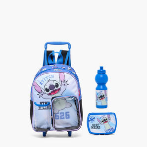 Disney Stitch 3-Piece Backpack Set for Kids 8-13 Years with Lunch Bag and Water Bottle-school-image-1
